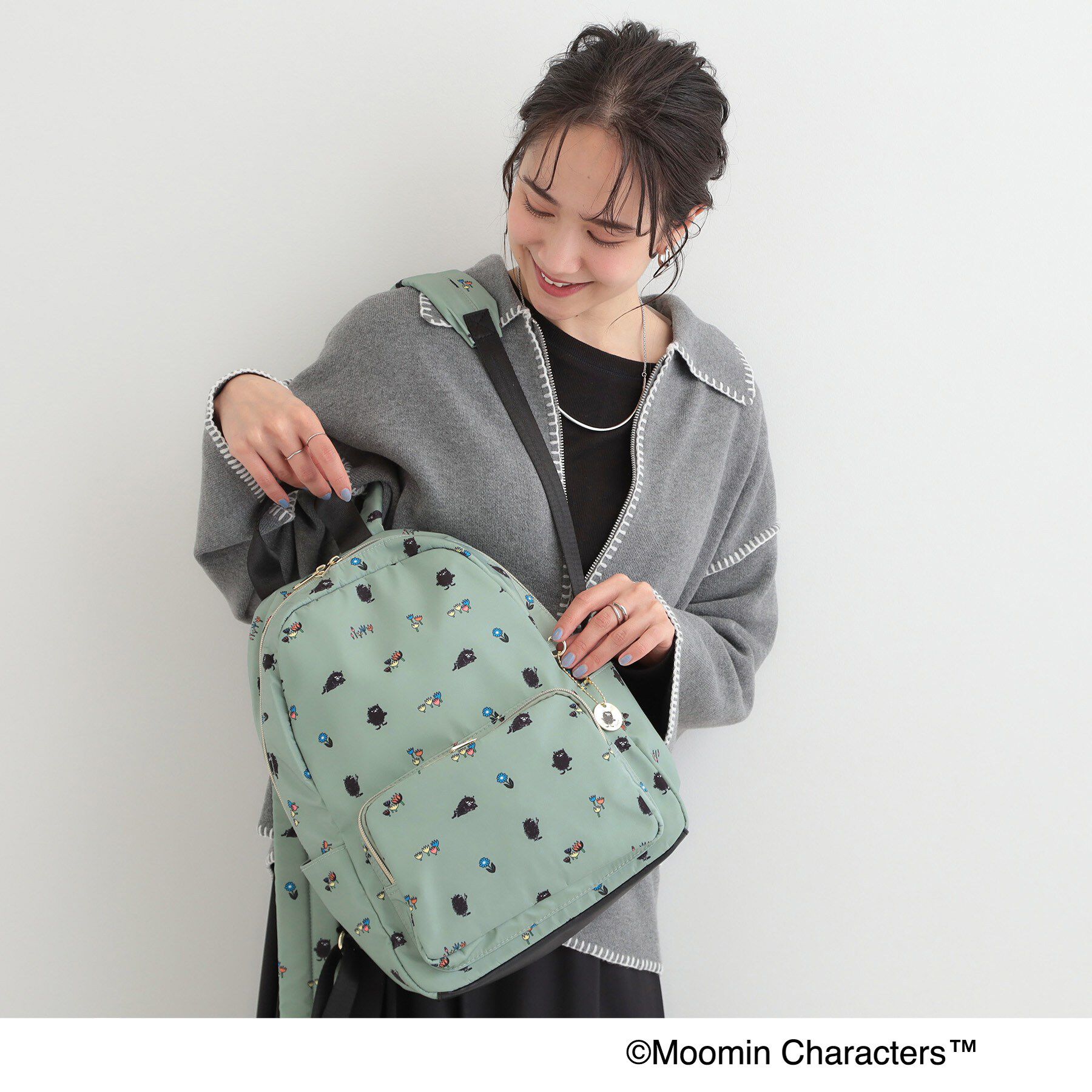 SHOO･LA･RUE「【ムーミン】コラボリュック」|リュック|グリーン(022)