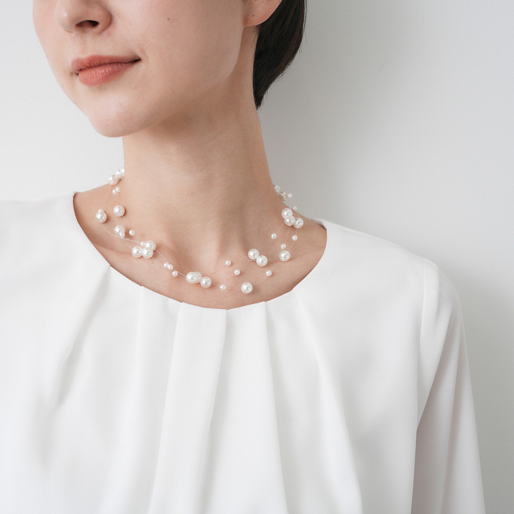 Dessin「【入卒/セレモニー】テグスパール調ネックレス」|ネックレス|