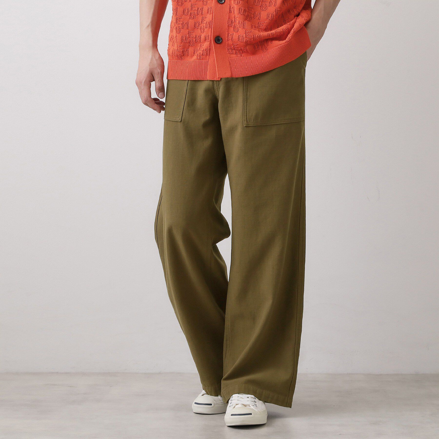 Dessin「【ユニセックス/洗える】ベイカーツイルパンツ」|その他|ブラウン(043)