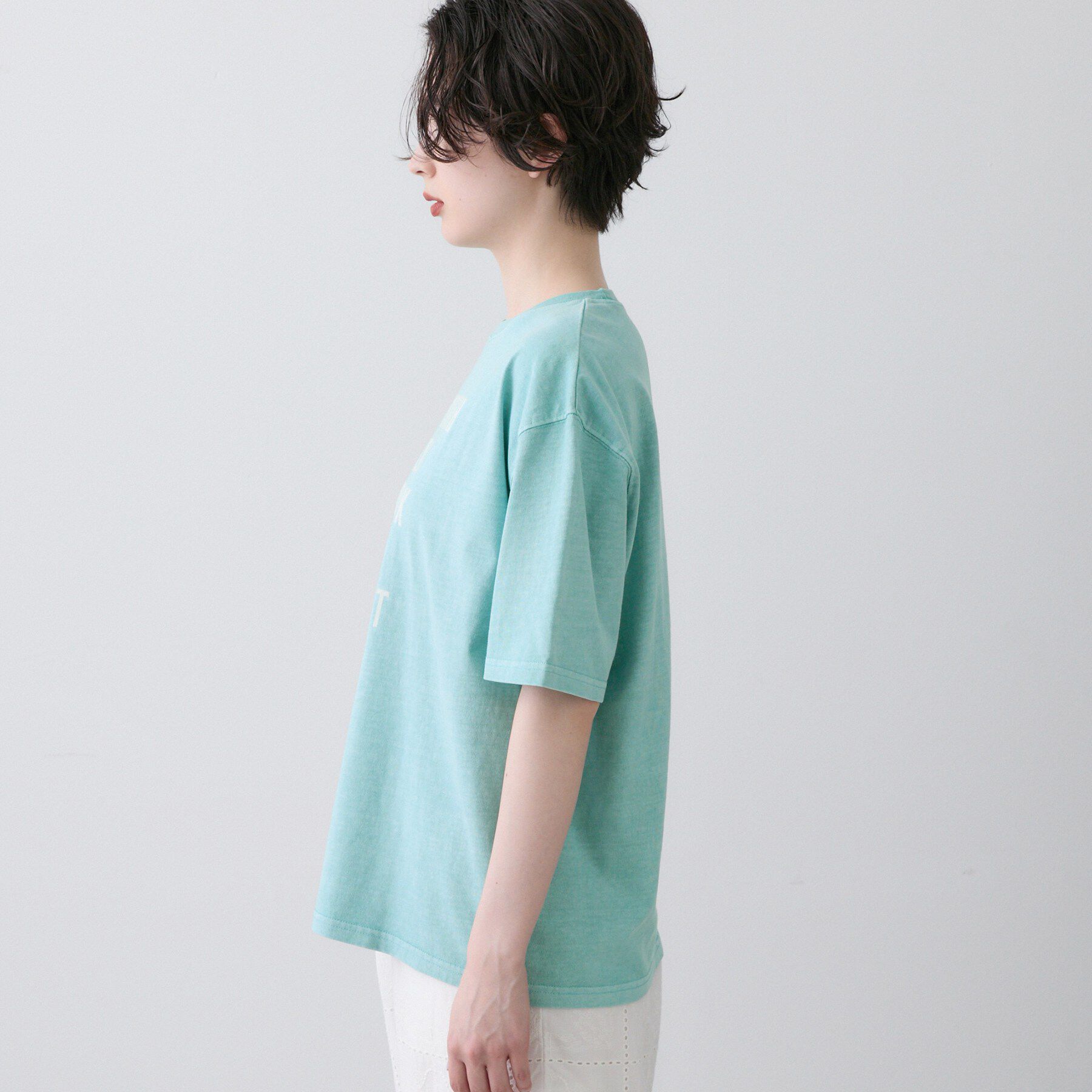 Dessin「【ユニセックス/洗える】ピグメントロゴTシャツ」|Tシャツ・カットソー|