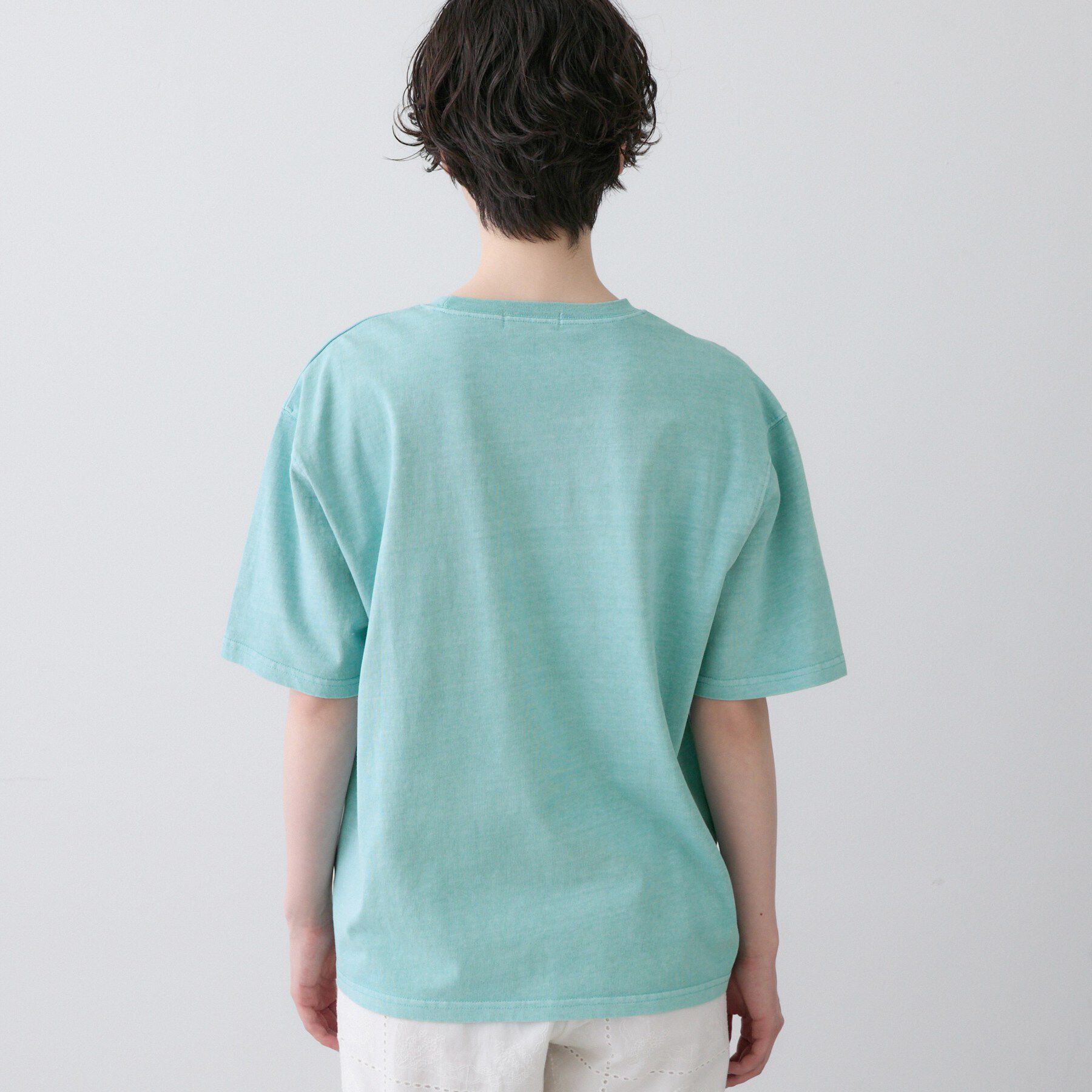 Dessin「【ユニセックス/洗える】ピグメントロゴTシャツ」|Tシャツ・カットソー|