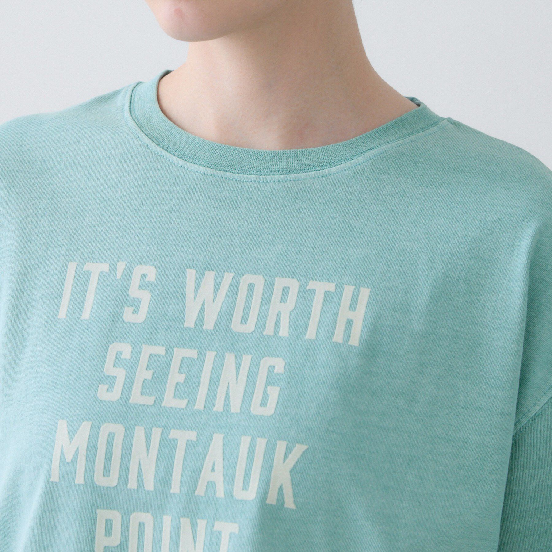 Dessin「【ユニセックス/洗える】ピグメントロゴTシャツ」|Tシャツ・カットソー|