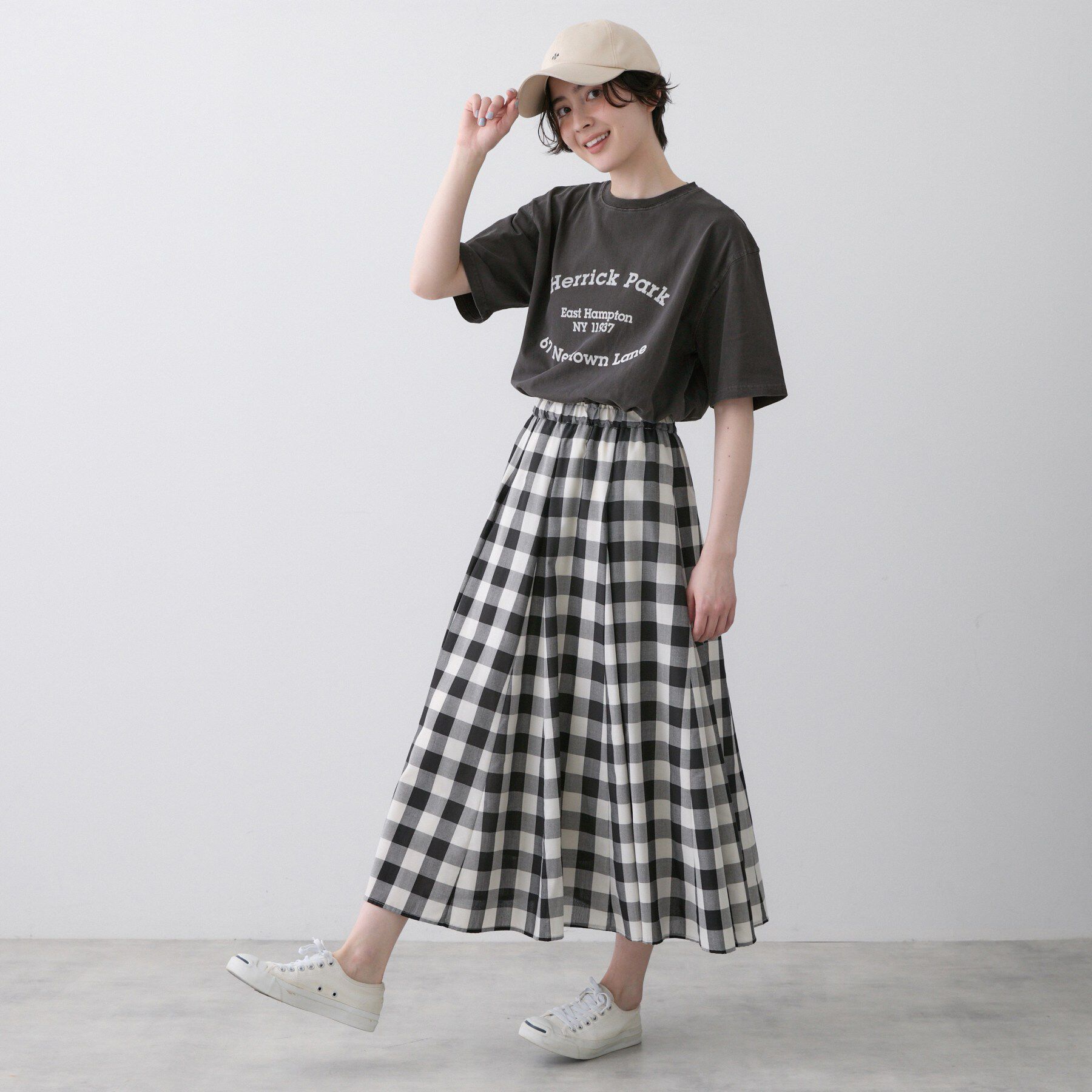 Dessin「【ユニセックス/洗える】ピグメントロゴTシャツ」|Tシャツ・カットソー|