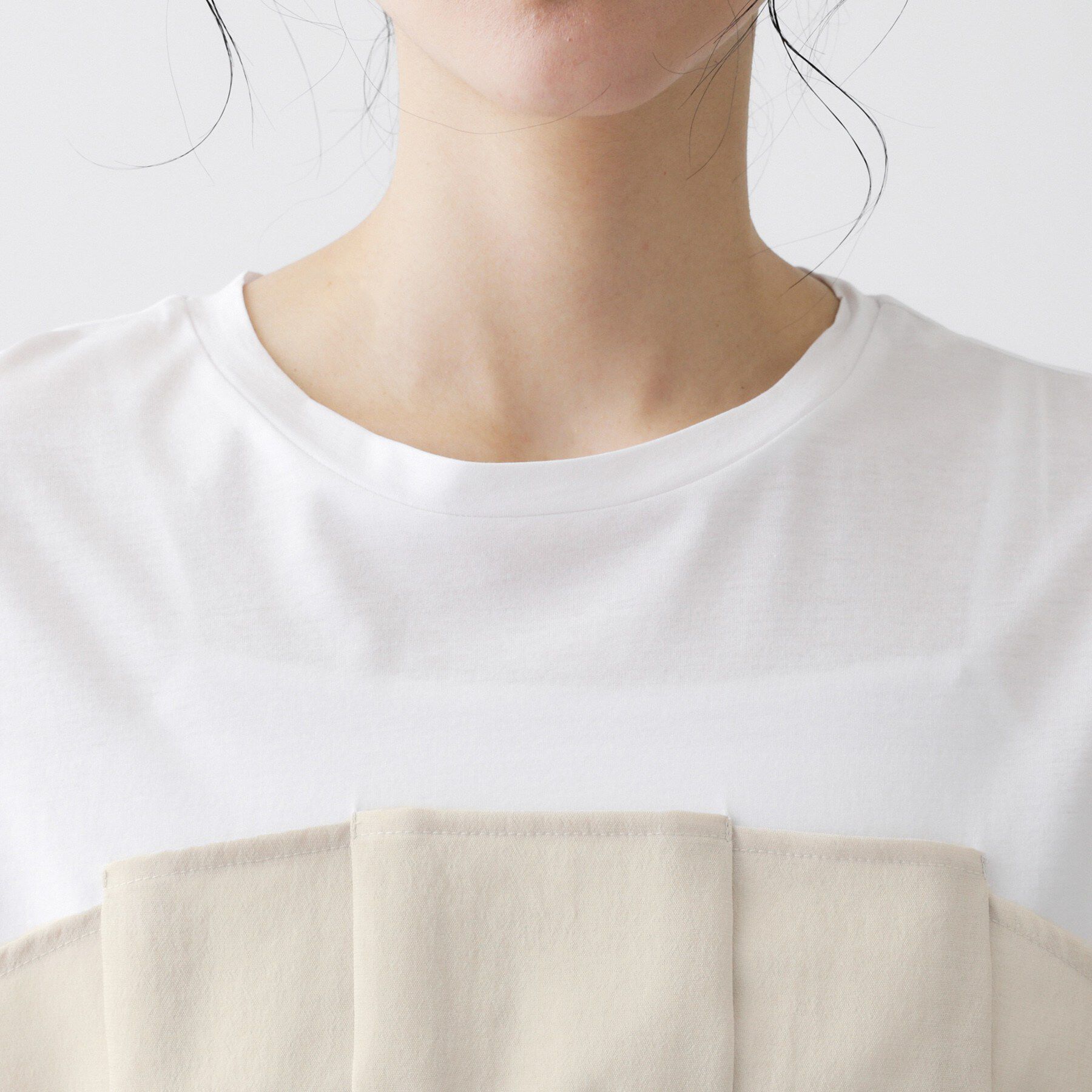 Dessin「【セットアップ可/UVカット/洗える】ビスチェドッキングTシャツ」|Tシャツ・カットソー|