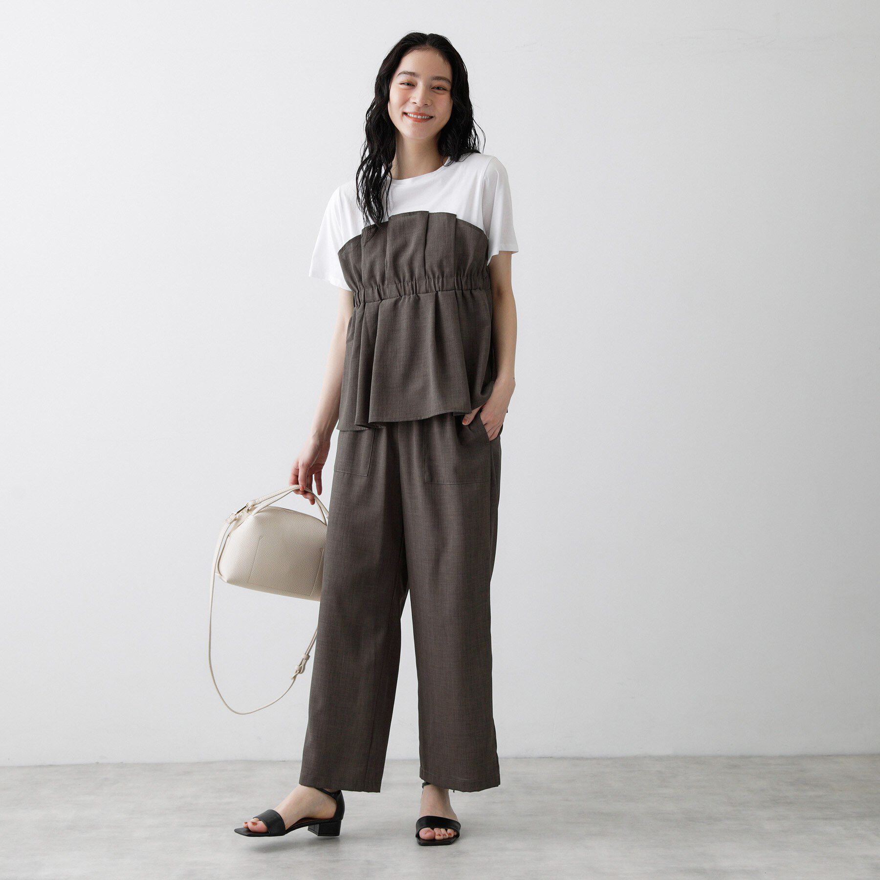 Dessin「【セットアップ可/接触冷感/UVカット】イージーワイドパンツ」|その他|