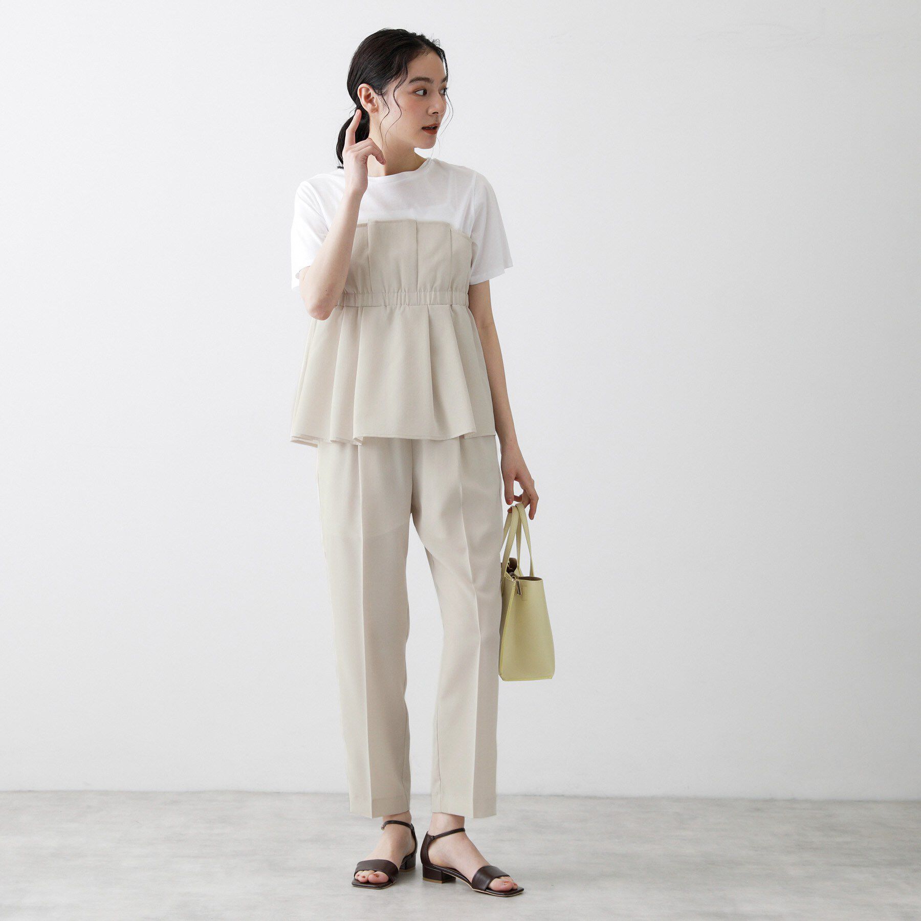 Dessin「【セットアップ可/接触冷感/UVカット】イージーテーパードパンツ」|その他|