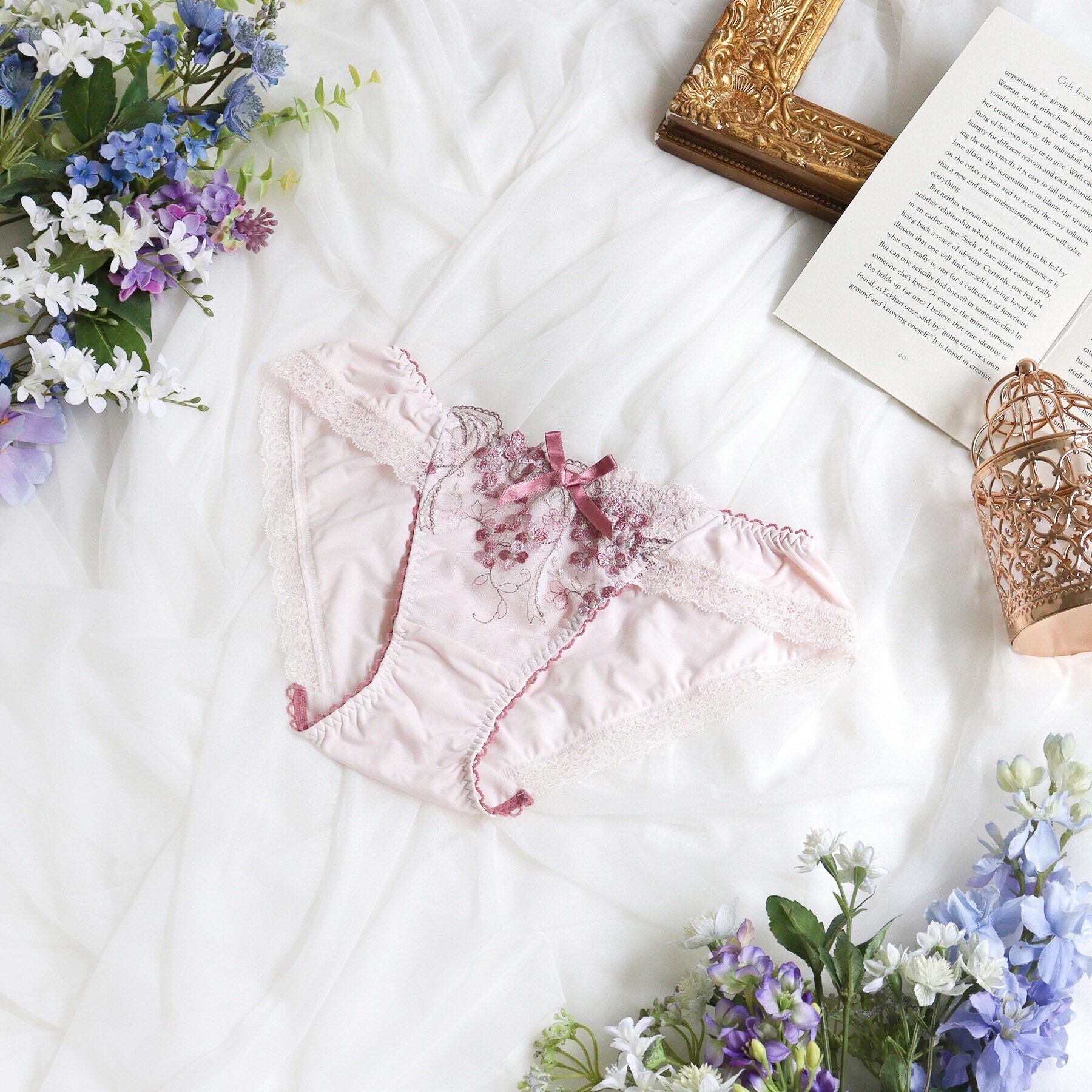 Risa Magli「クラーラ ノーマルショーツ」|インナー|ピンク(071)