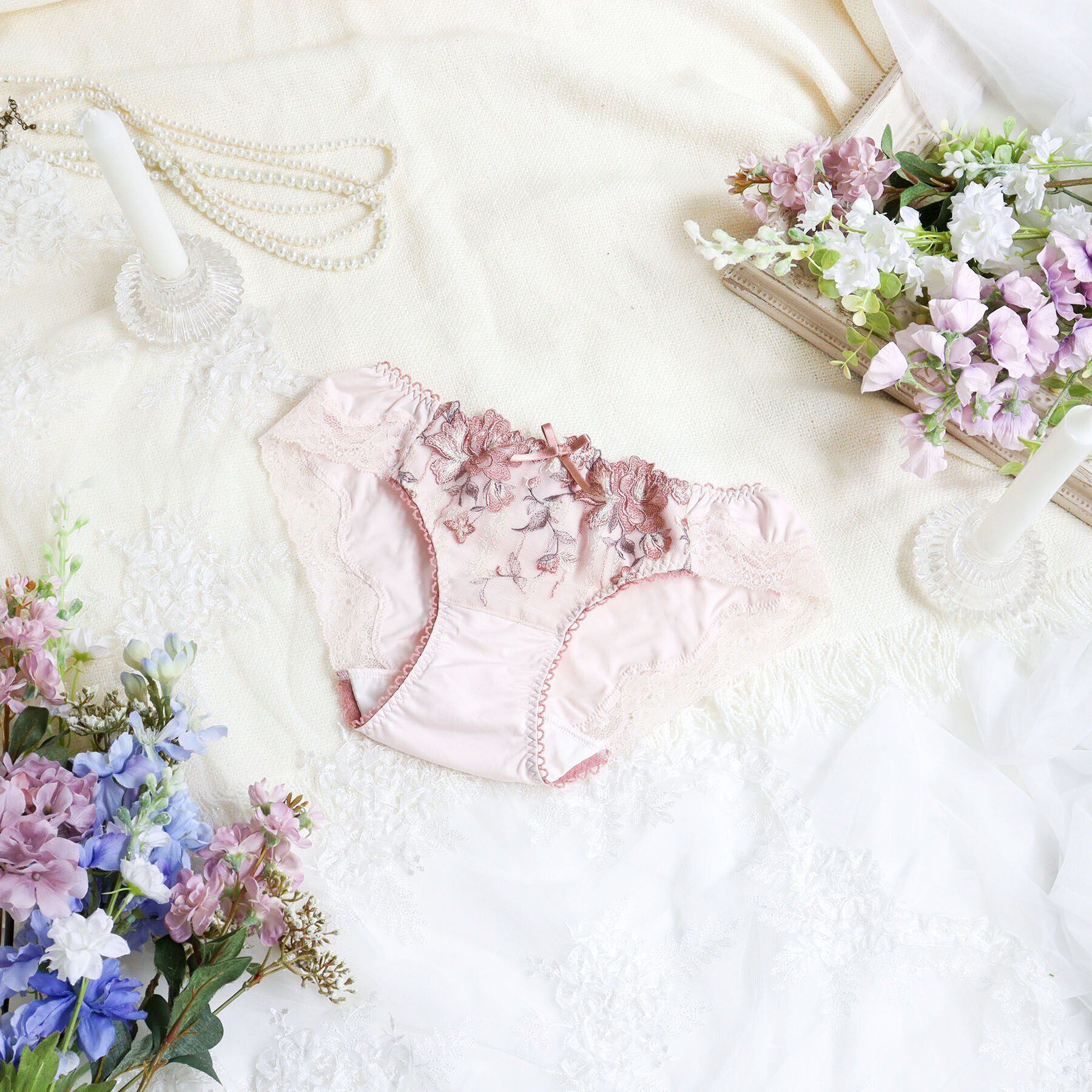 Risa Magli「クラシーナ サニタリーショーツ」|インナー|ピンク(071)