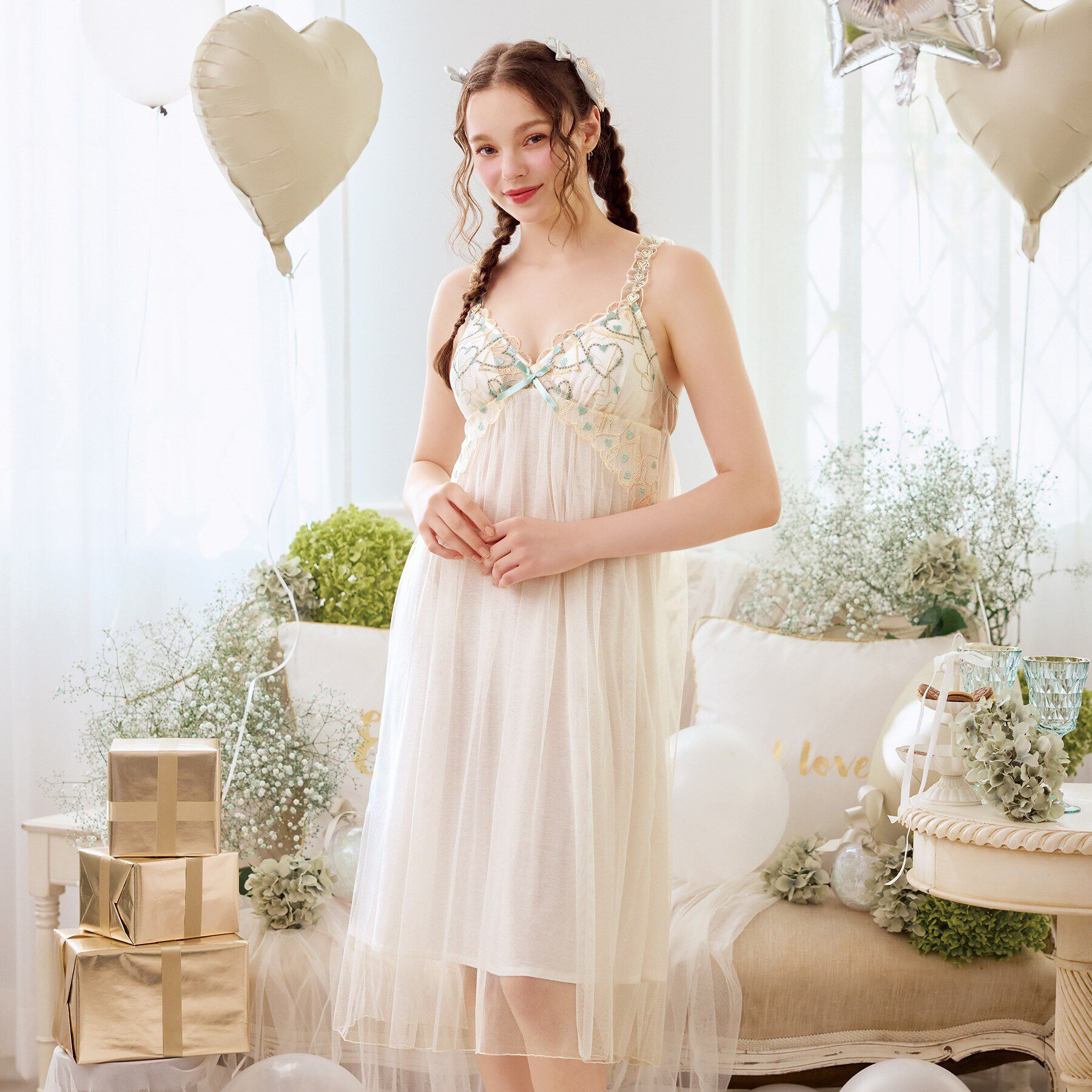 Risa Magli「ジアン カップ付マキシワンピース」|インナー|