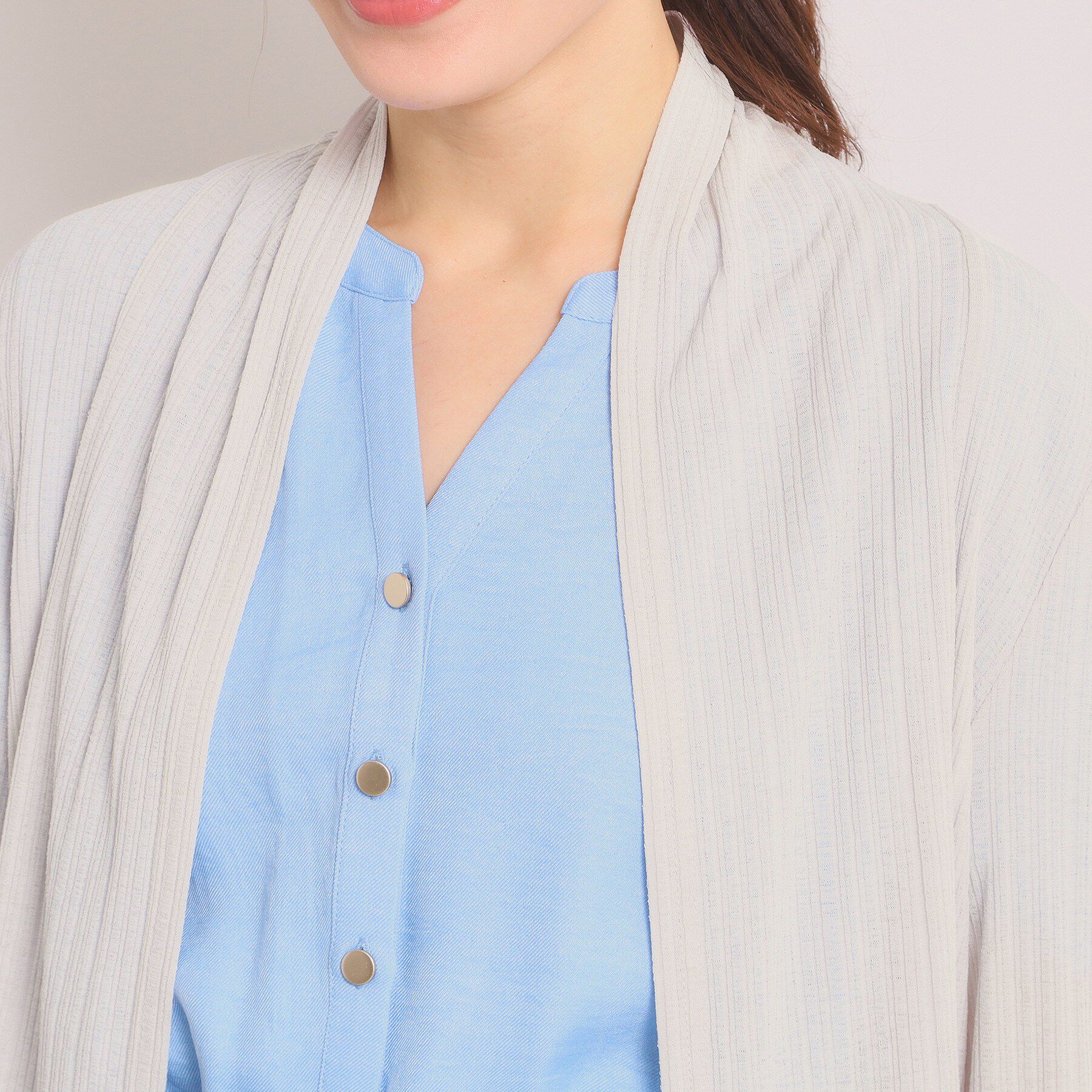 ITS&rsquo;DEMO「【洗濯機OK】シアーテレコ着流しカーディガン」|カーディガン|