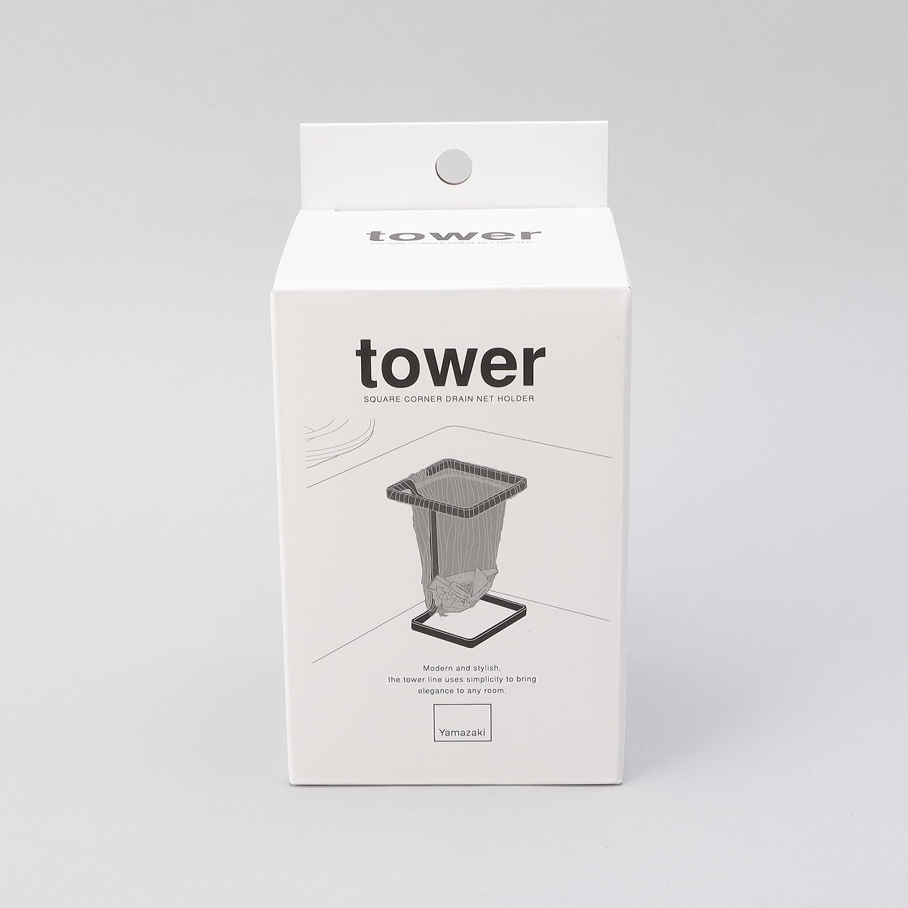 212 KITCHEN STORE「コーナーに置ける水切りネットホルダー スクエア WH 山崎実業 ＜tower  タワー＞」|その他|