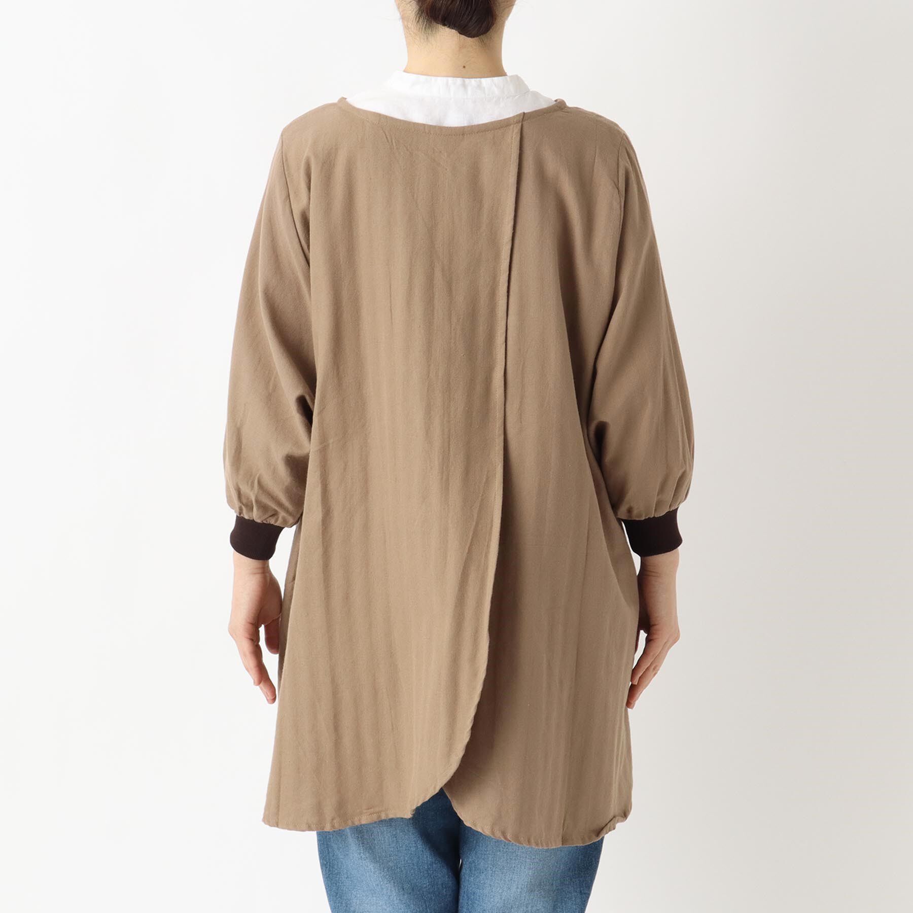 212 KITCHEN STORE「ライトウィンド 花びらリブ袖かっぽうぎ BE」|食器・キッチングッズ|