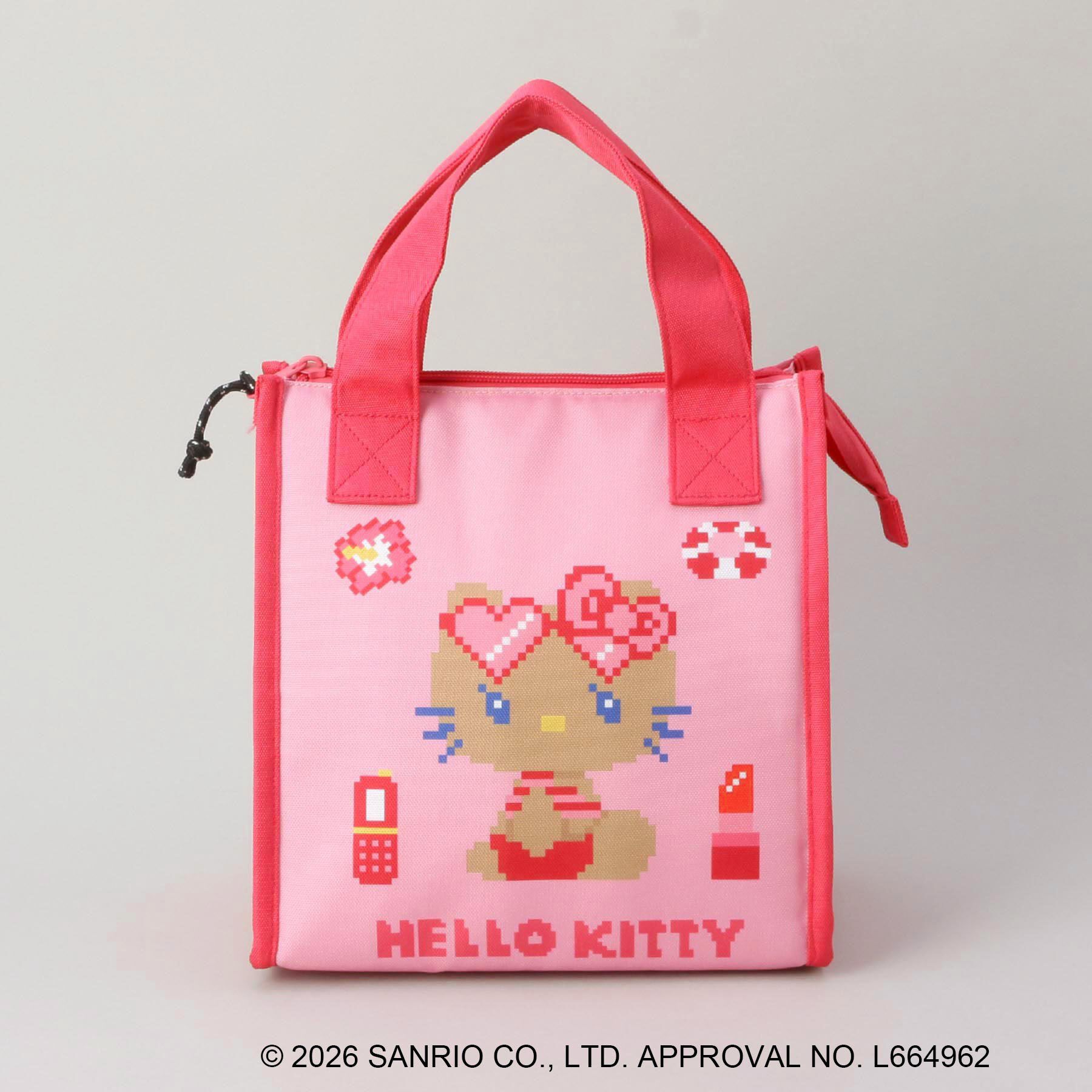 212 KITCHEN STORE「日焼けハローキティ DOT三角マチ保冷バッグ PK」|その他|その他