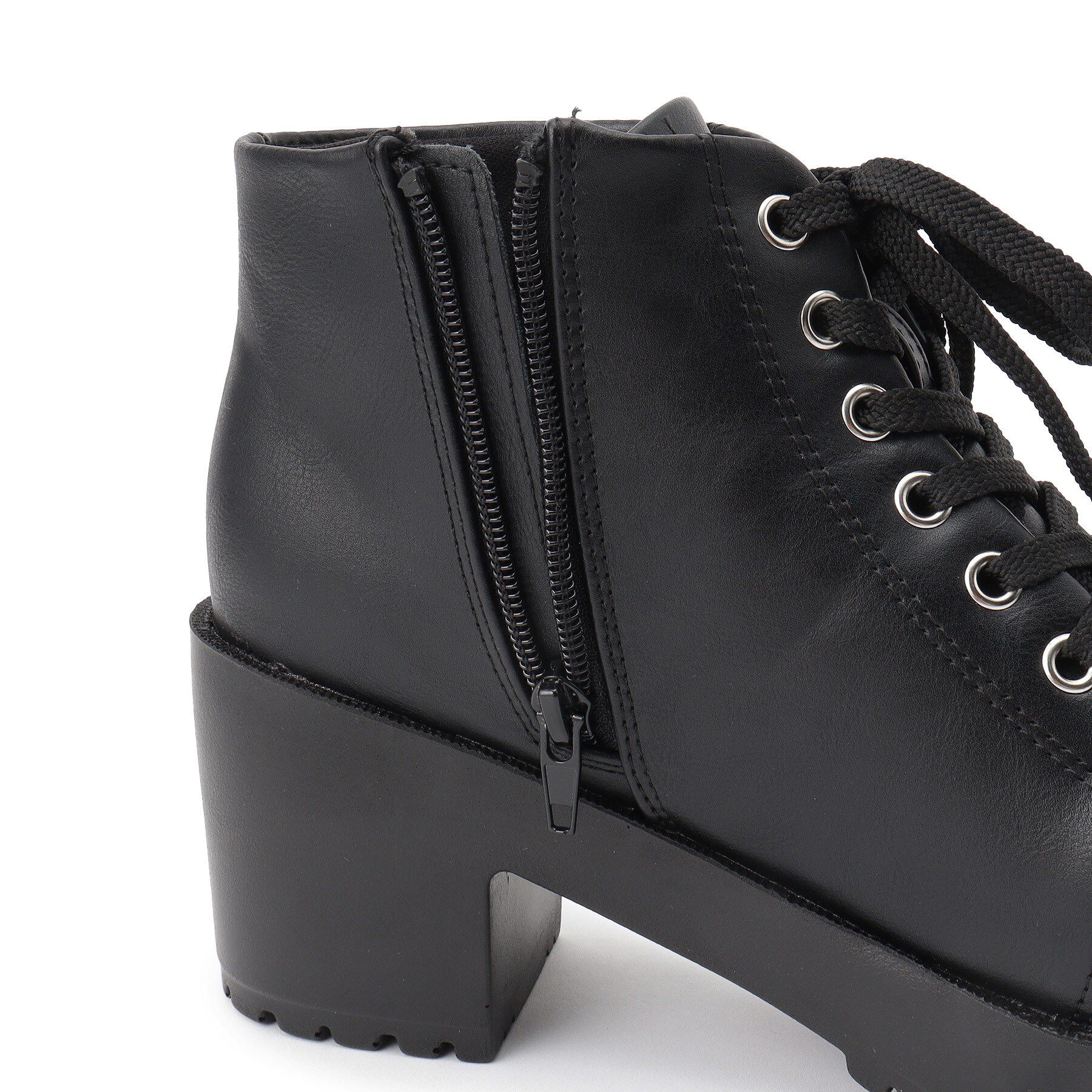 csT&P「一体厚底レースアップブーツ」|ショートブーツ|