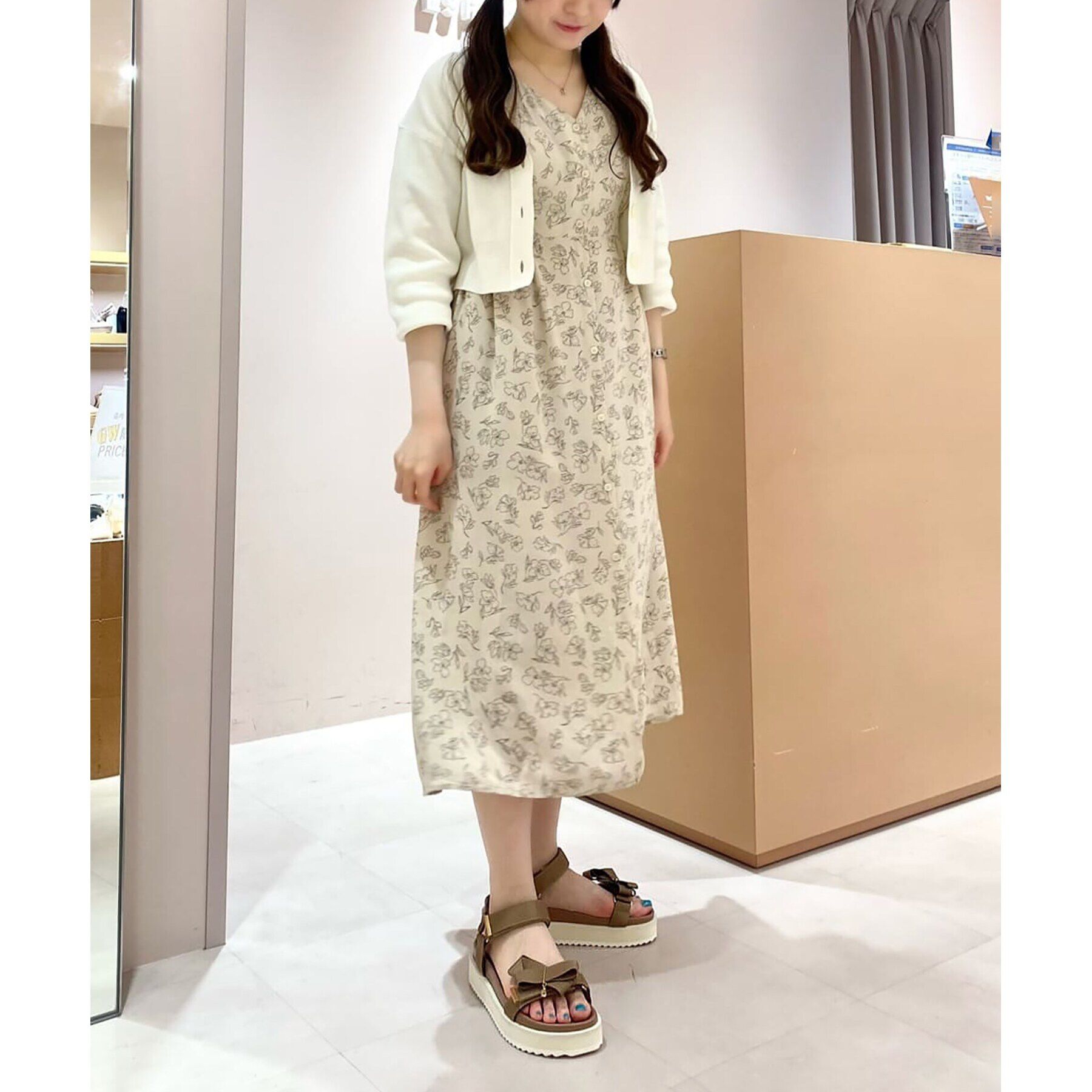 ESPERANZA「リボンフットベッドサンダル」|サンダル|