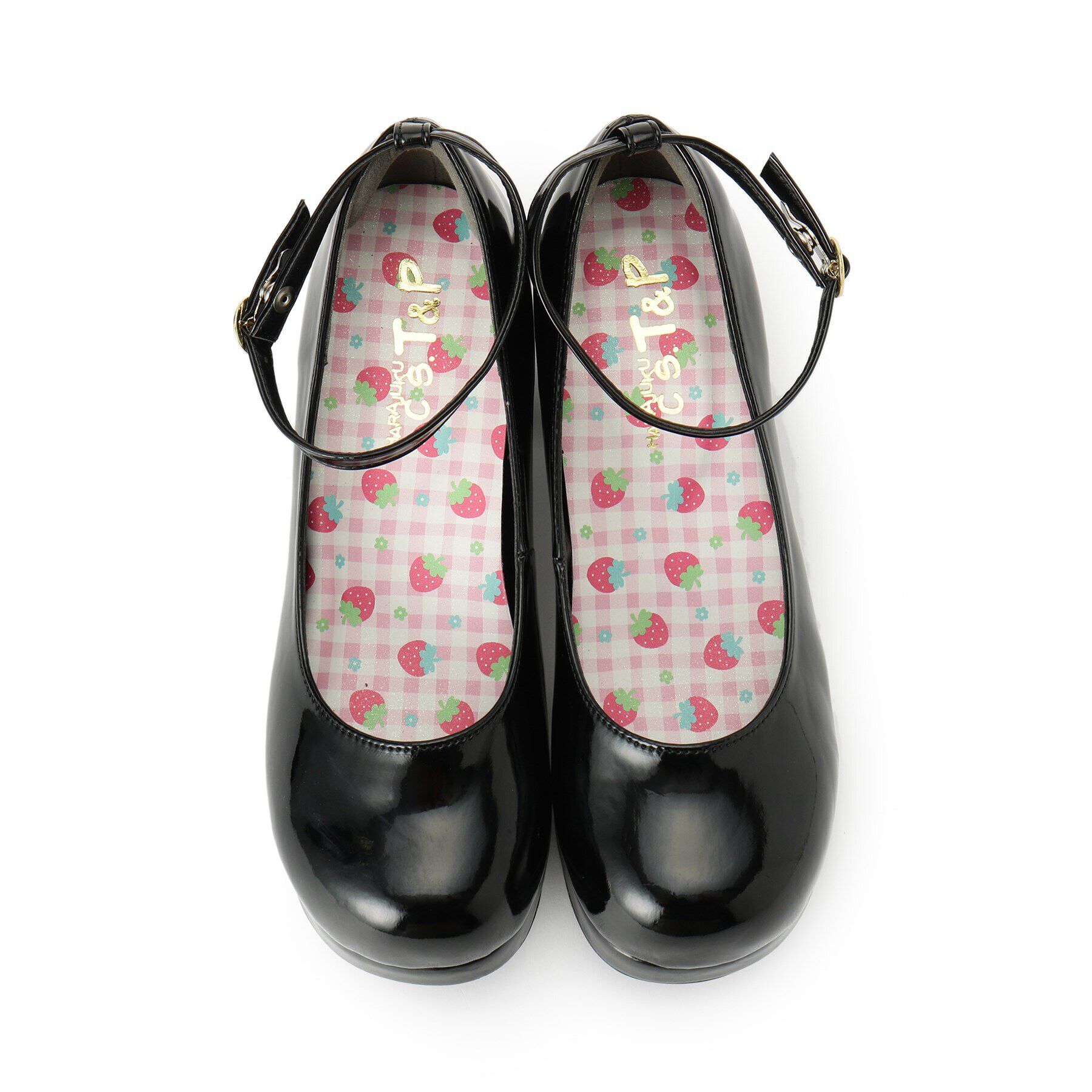 csT&P「厚底ストラップ付プレーンパンプス」|パンプス|