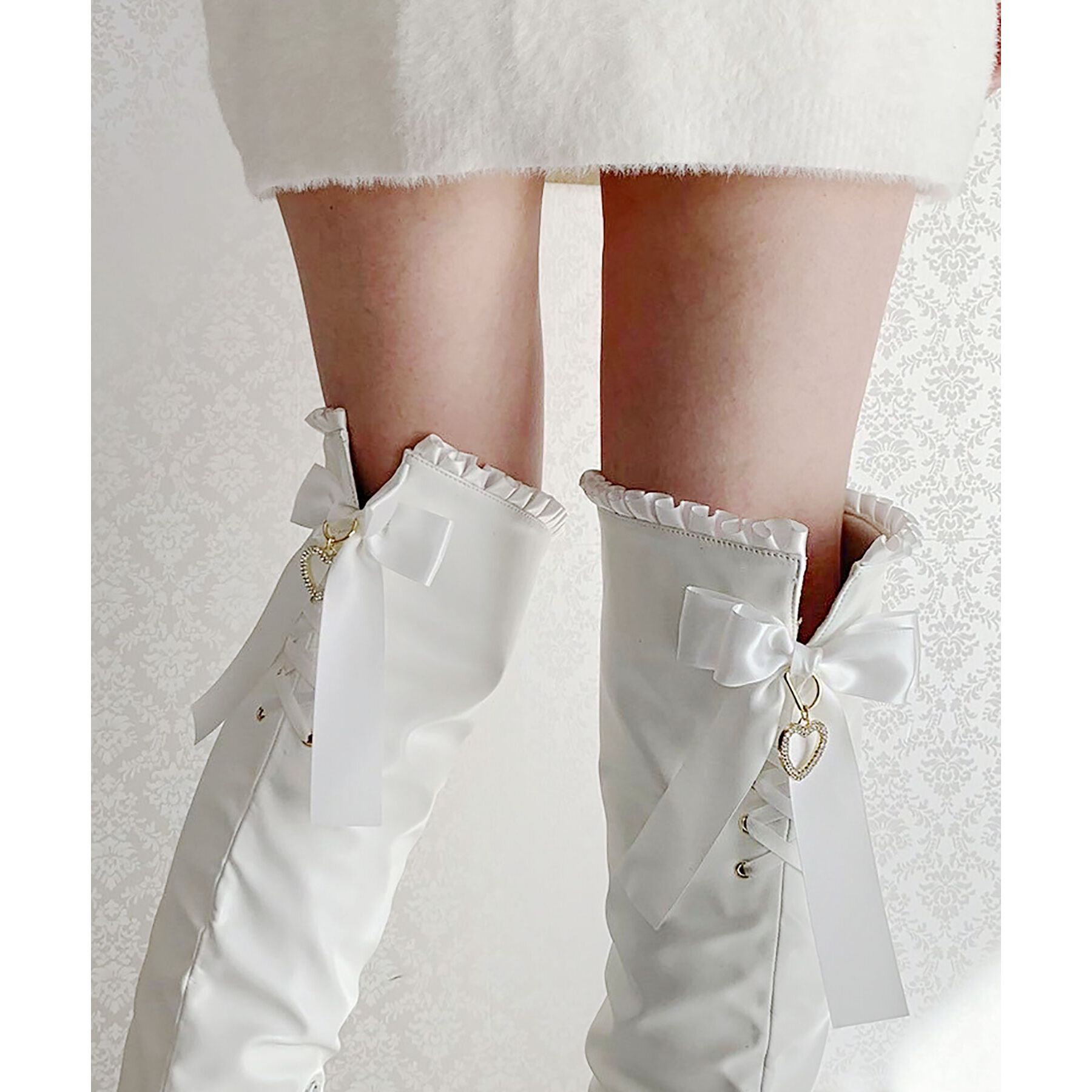 csT&P「夢見るリボン付きロングブーツ厚底」|ショートブーツ|