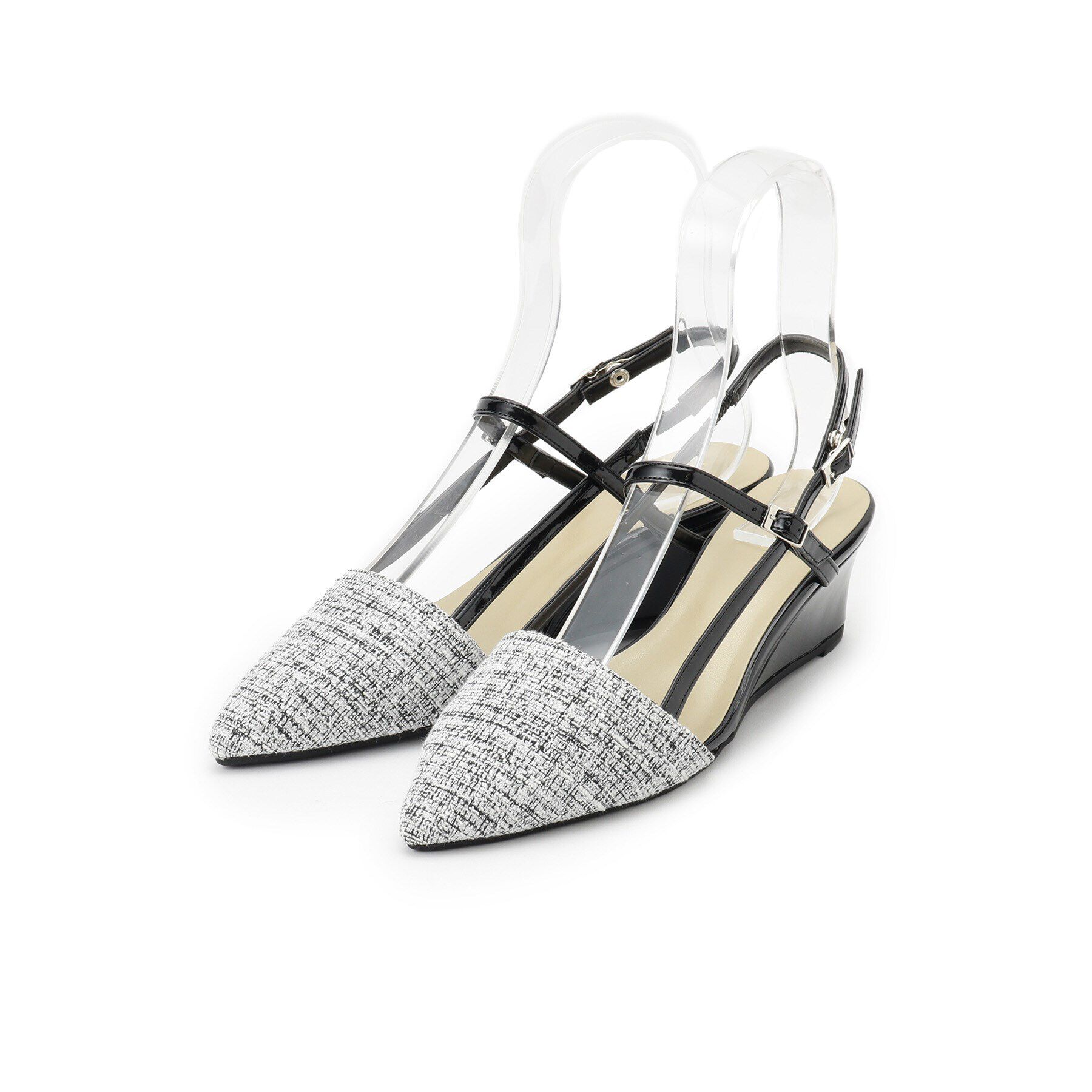 ESPERANZA「ウェッジソールバックストラップパンプス」|パンプス|