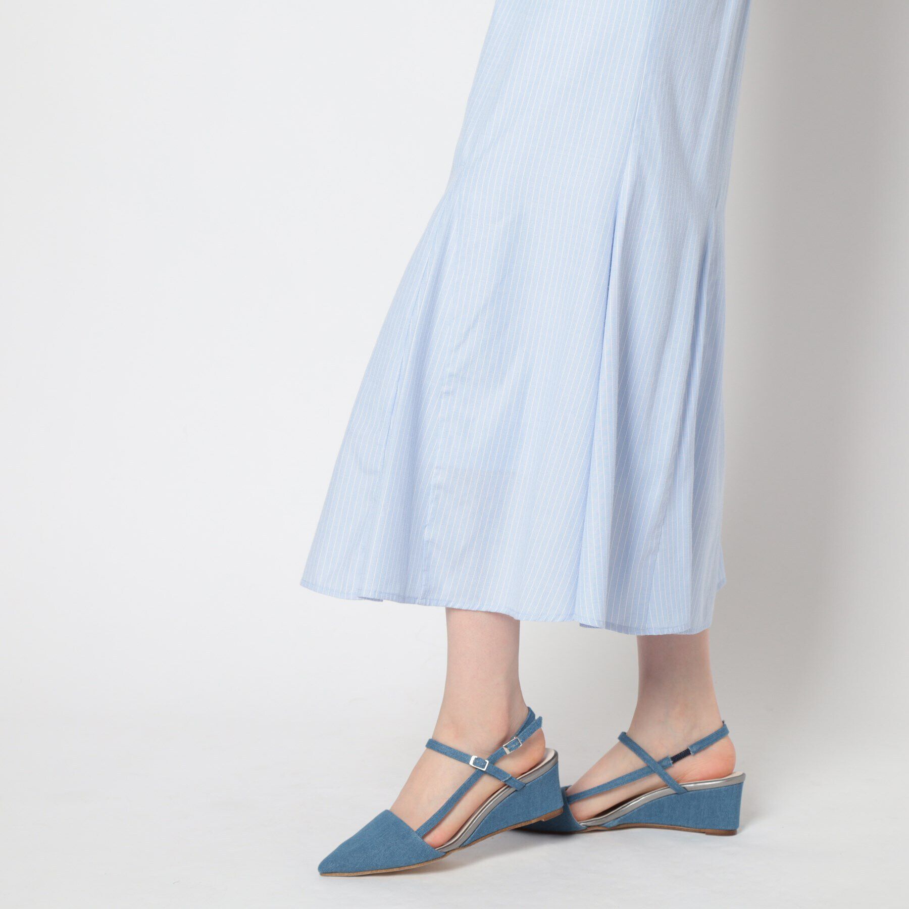 ESPERANZA「ウェッジソールバックストラップパンプス」|パンプス|