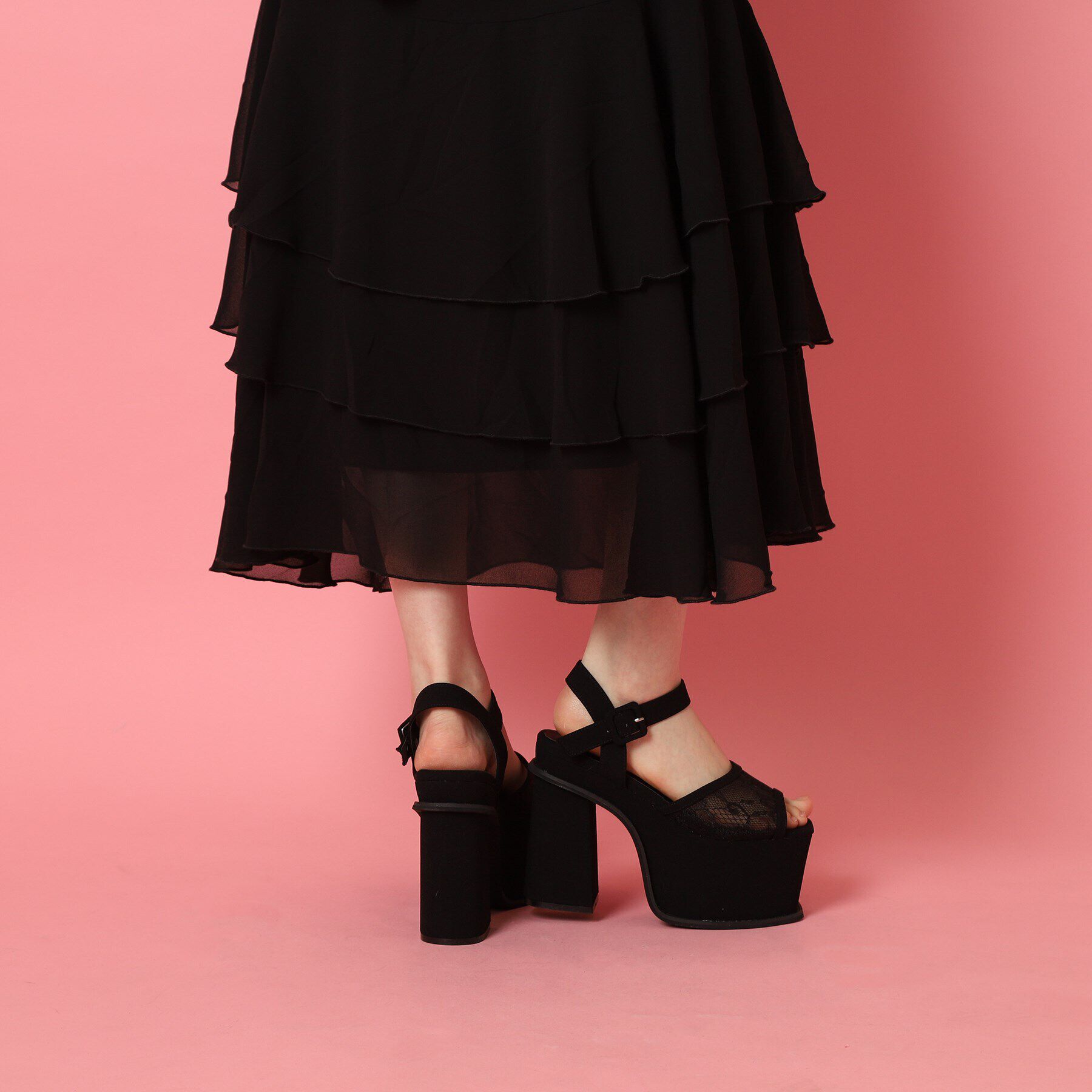 csT&P「厚底レースサンダル」|サンダル|