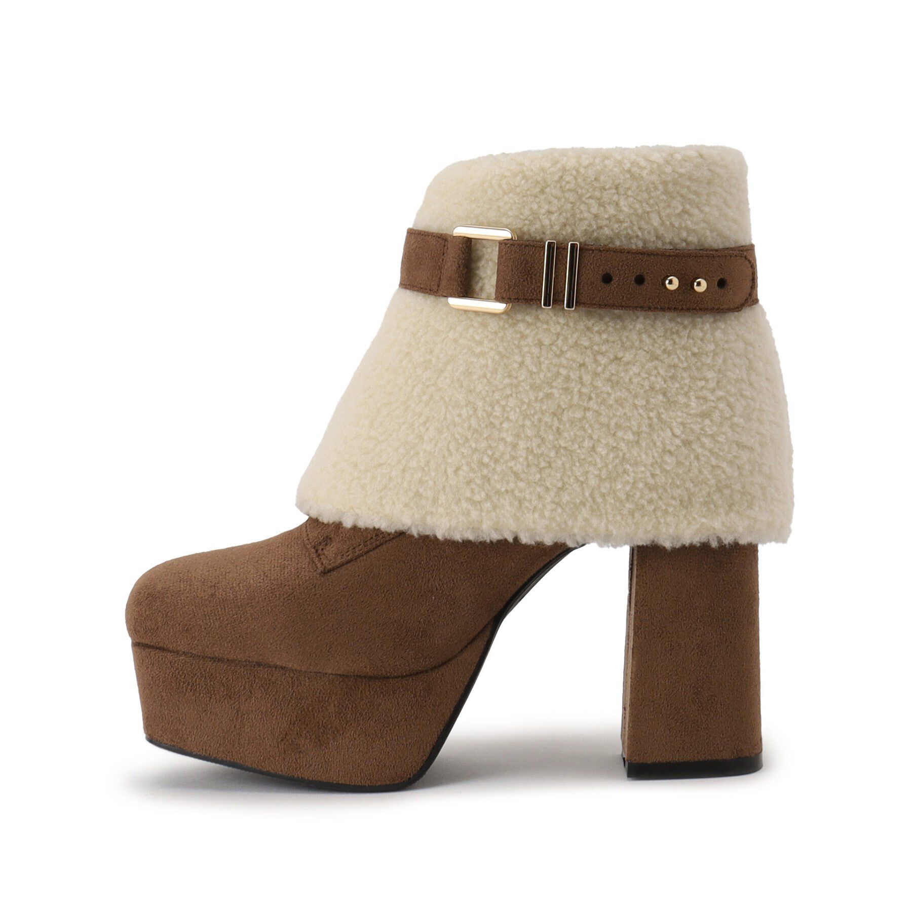 ESPERANZA「【ラク盛り／ショートブーツ】リピーター続出／脚長美脚 3WAYボアレースアップショートブーツ」|ショートブーツ|