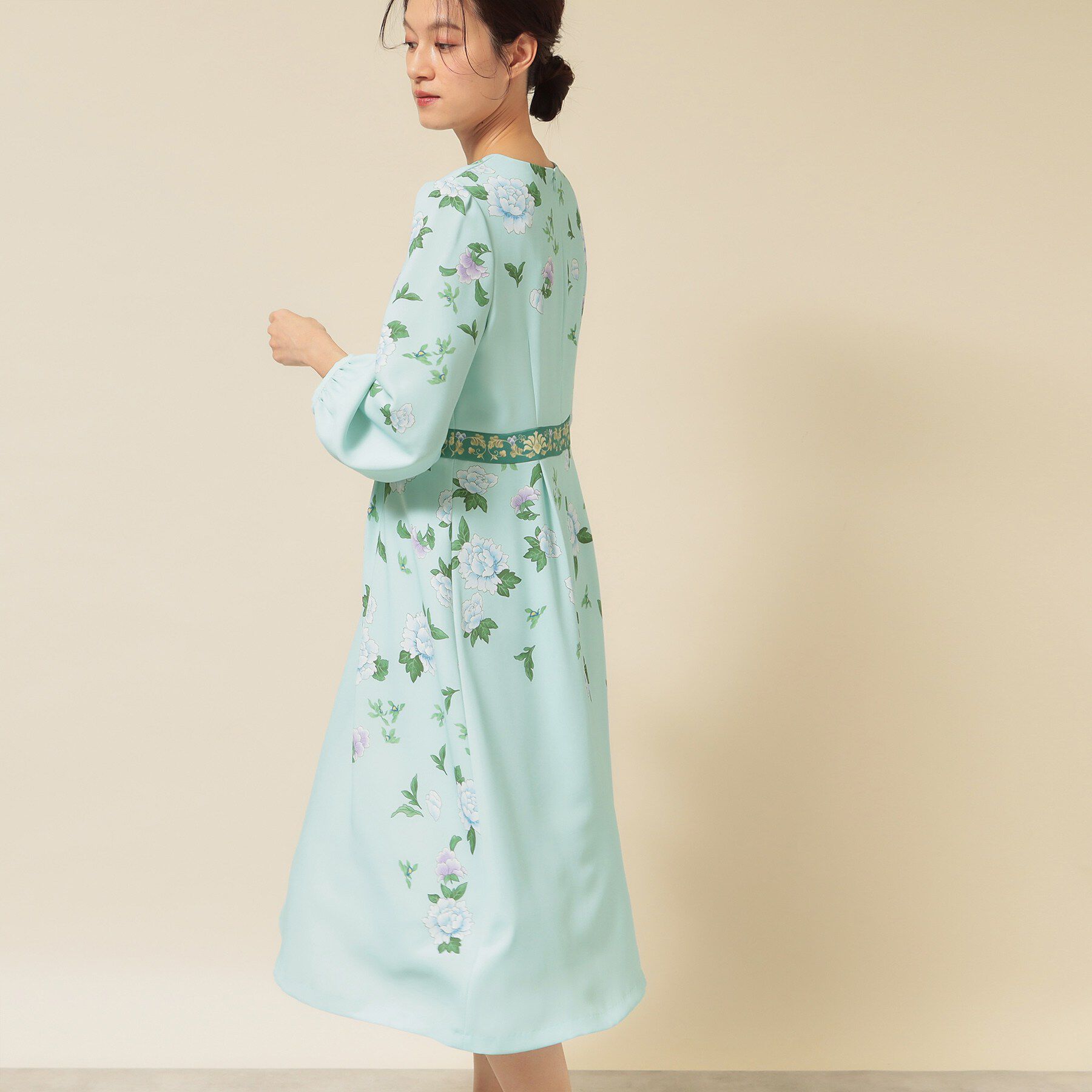 SunaUna「【co creation and yours／SS～L】オリエンタルプリントワンピース」|ワンピース|