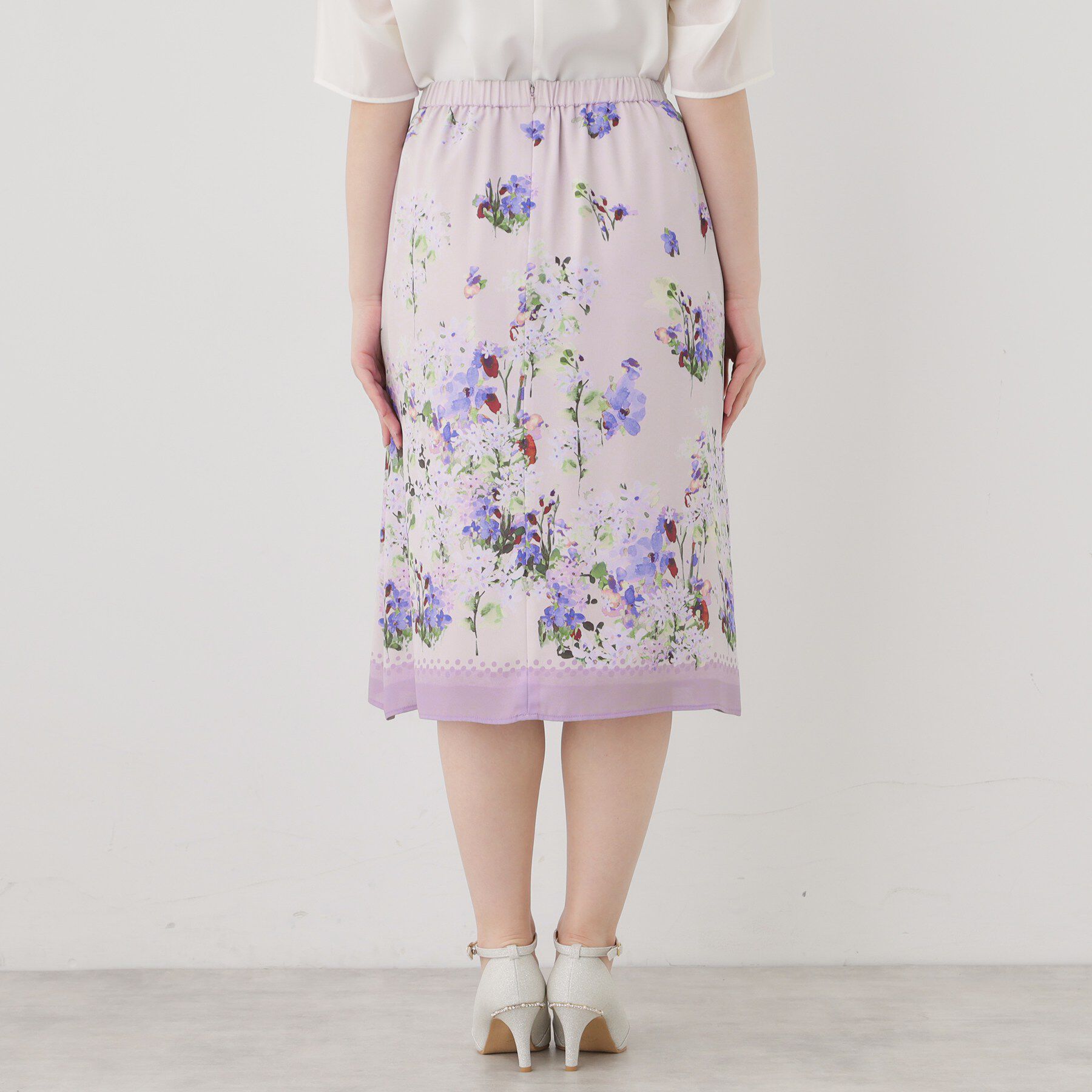 SunaUna「【co creation and yours／SS～L】多色花柄プリントスカート」|スカート|