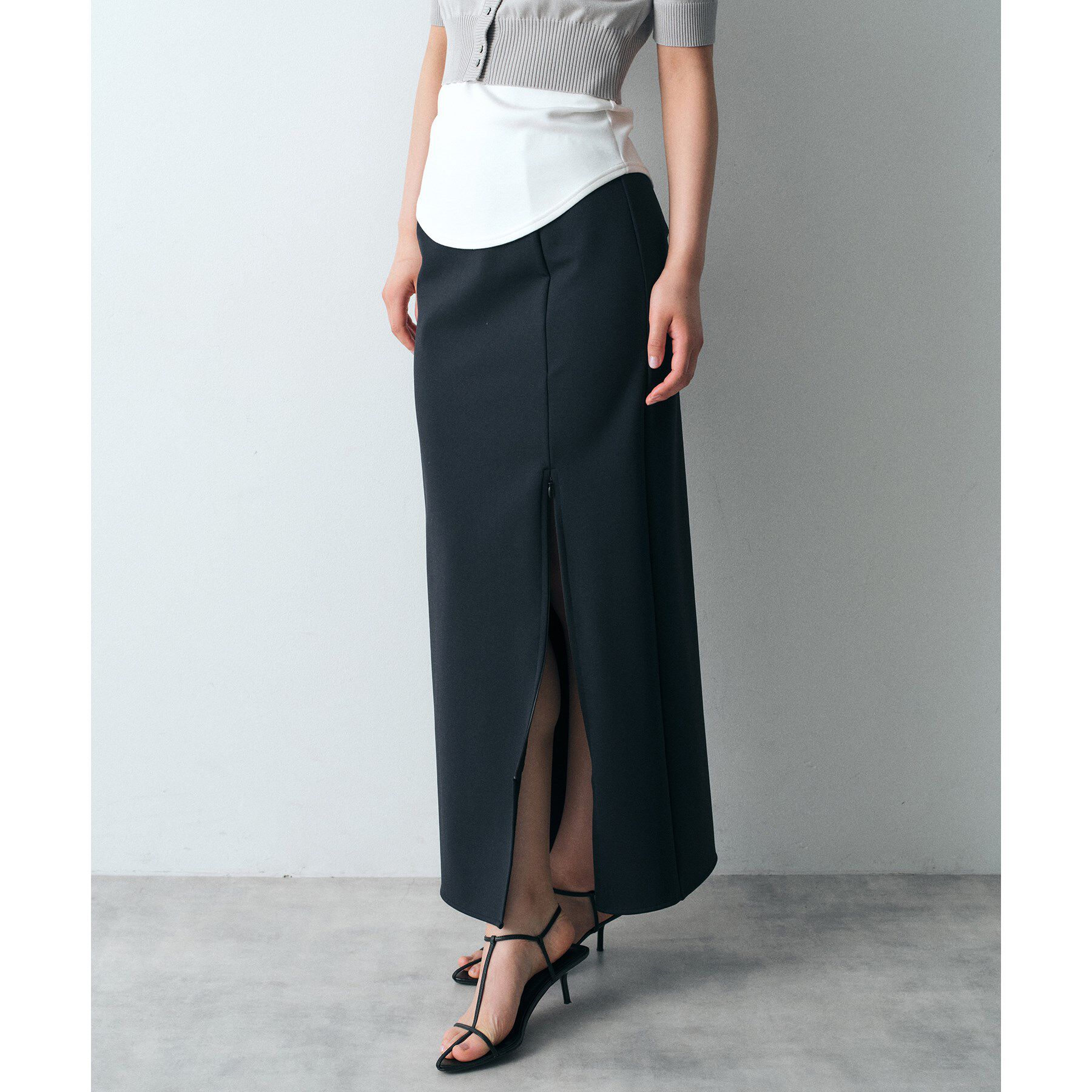 CODE A「slit jersey skirt」|スカート|