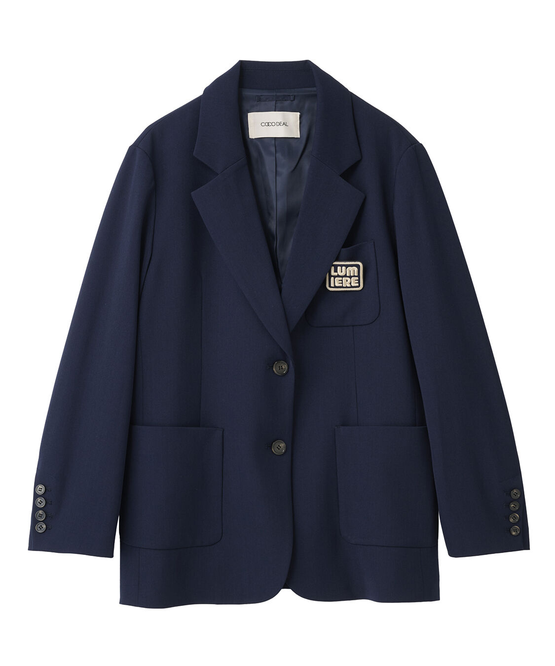 COCO DEAL「ワッペン付きテーラードジャケット」|テーラードジャケット|