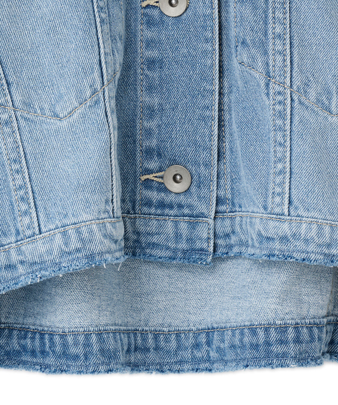 COCO DEAL「リメイク風ノーカラーGジャン」|デニムジャケット|