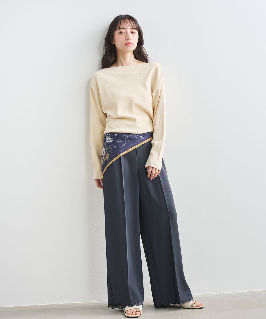 COCO DEAL「ショルダーギャザーオフショルニット」|ニット・セーター|