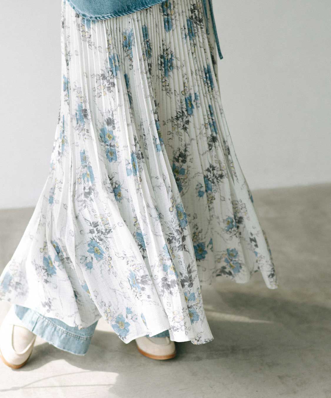 COCO DEAL「シャーリングフラワーワンピース」|ワンピース|