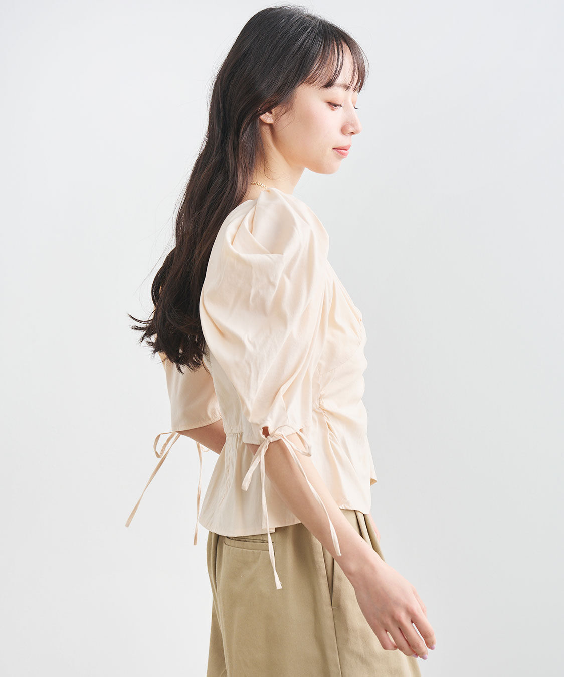 COCO DEAL「ボリュームスリーブペプラムブラウス」|シャツ・ブラウス|