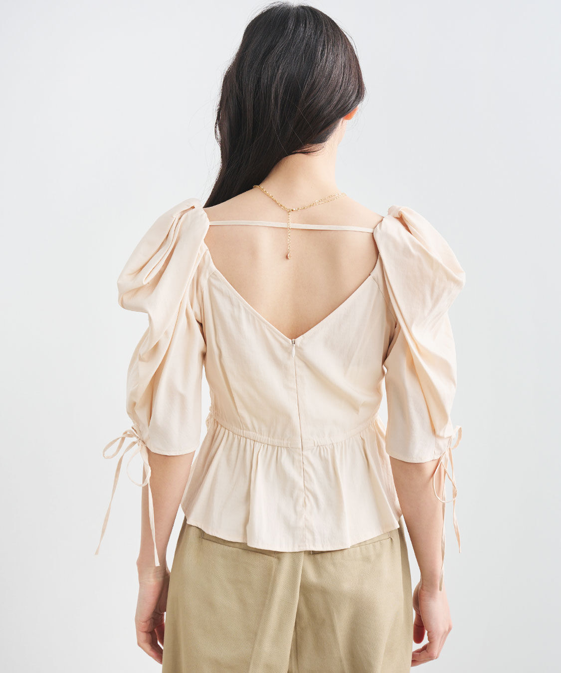 COCO DEAL「ボリュームスリーブペプラムブラウス」|シャツ・ブラウス|