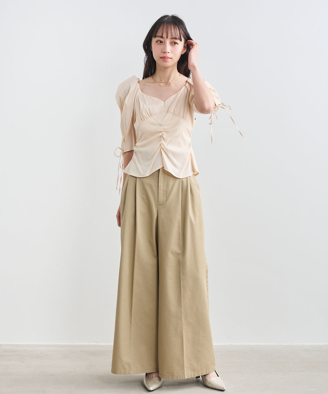 COCO DEAL「ボリュームスリーブペプラムブラウス」|シャツ・ブラウス|