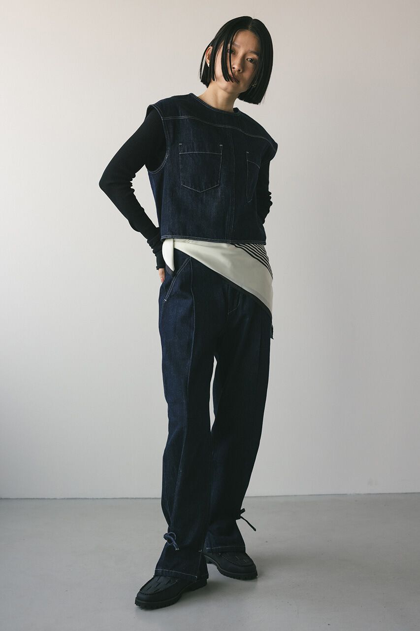 STYLEMIXER「ヘムリボンデザインデニム」|デニム|
