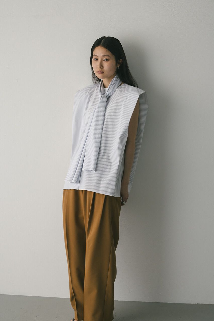 STYLEMIXER「タイ付きフレアブラウス」|シャツ・ブラウス|柄WHT5