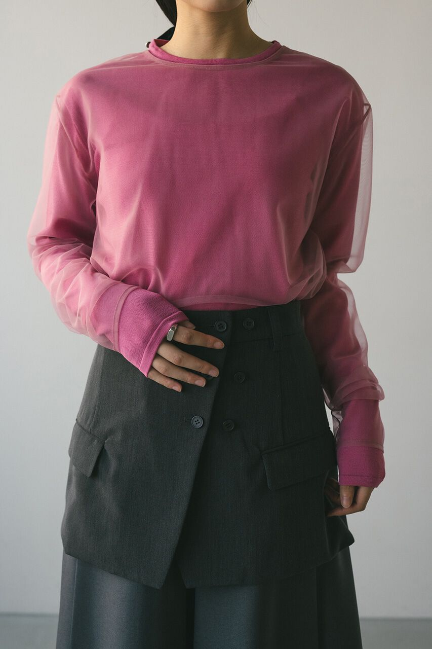 STYLEMIXER「2ピースシアーレイヤードニット」|ニット・セーター|