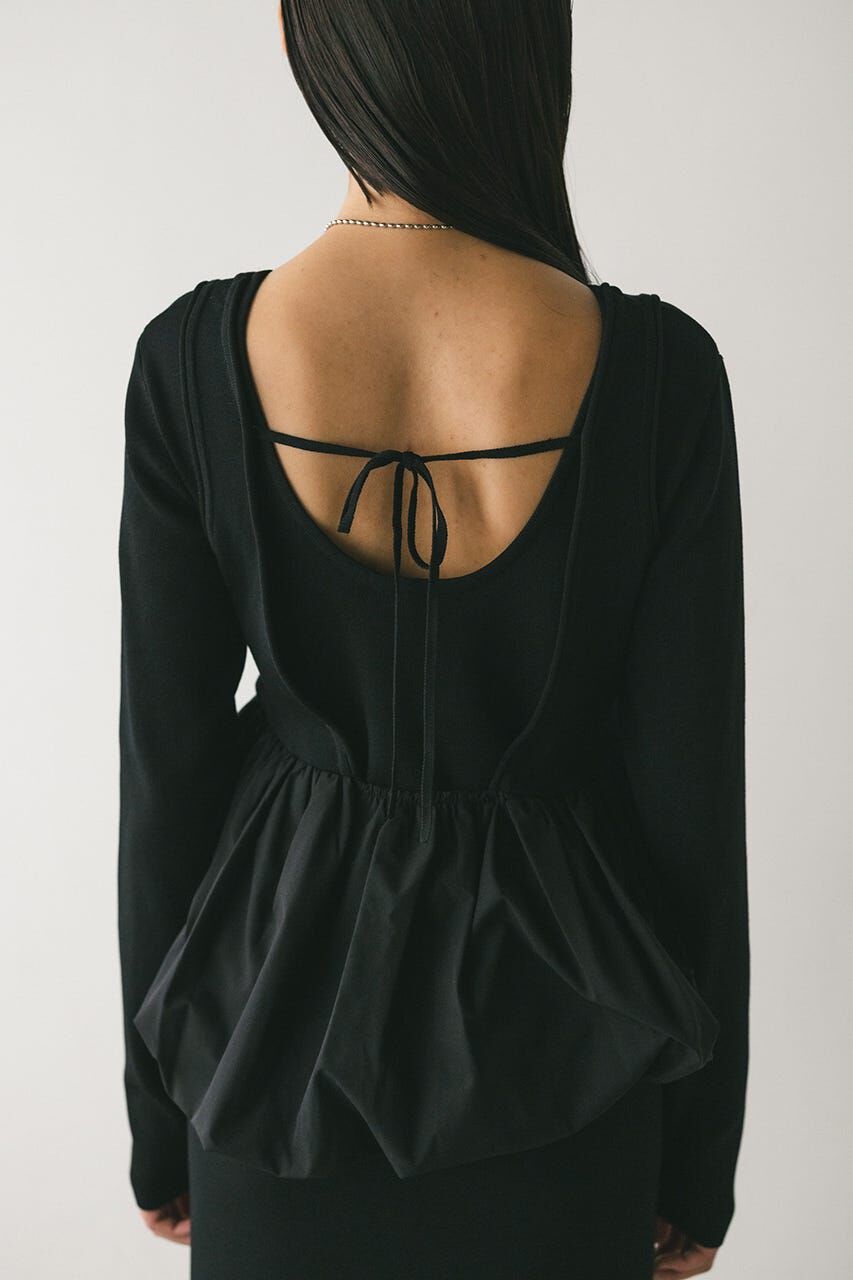 STYLEMIXER「2ピースバルーンペプラムニットワンピース」|ワンピース|