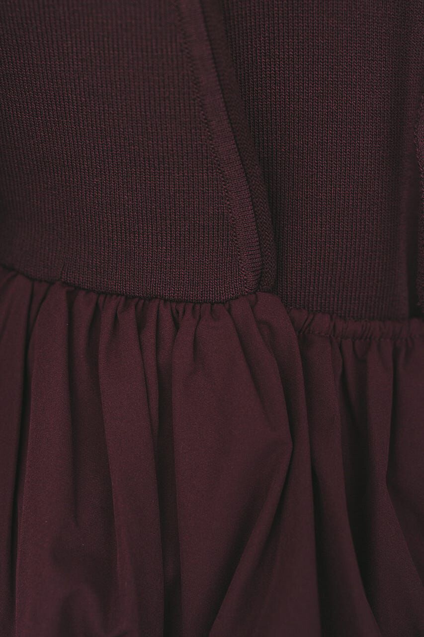 STYLEMIXER「2ピースバルーンペプラムニットワンピース」|ワンピース|