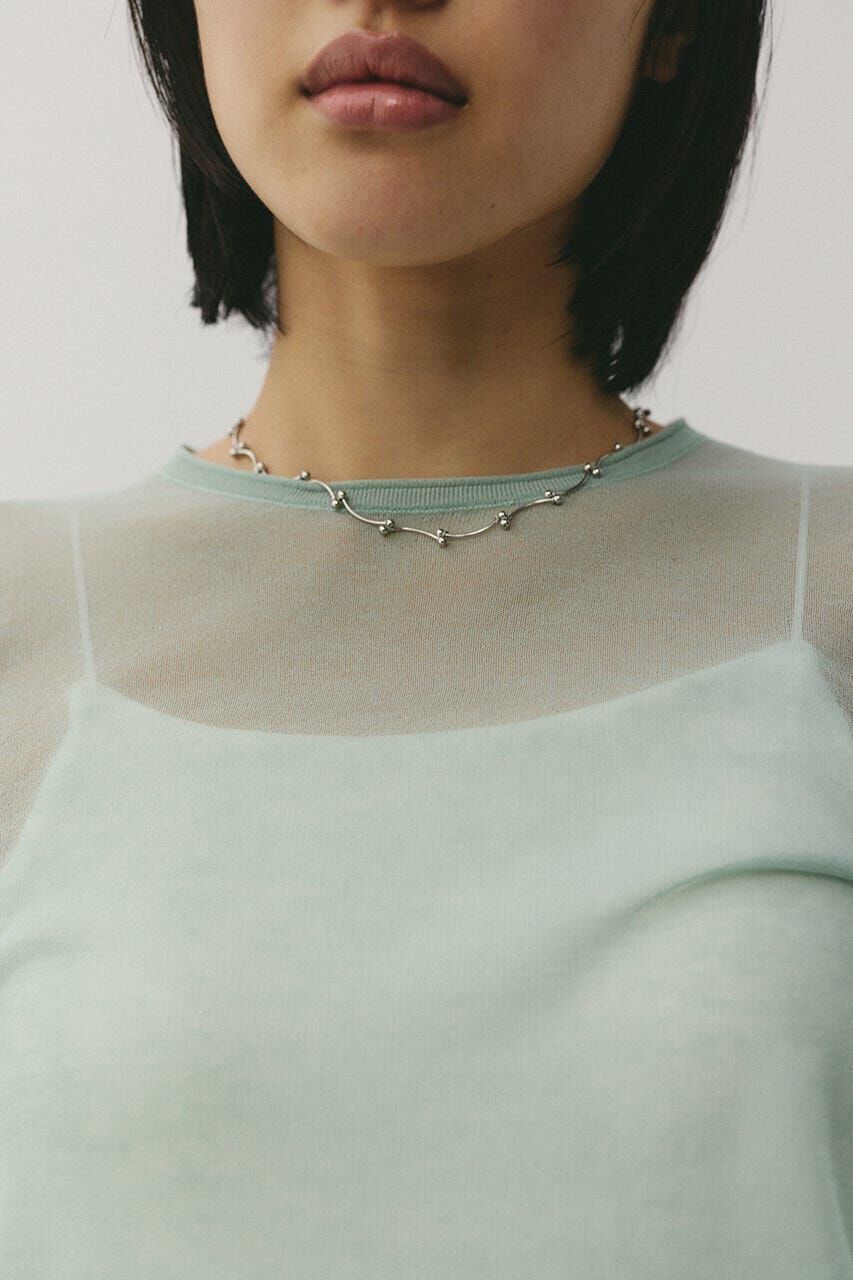 STYLEMIXER「シアースキンニットトップ」|ニット・セーター|