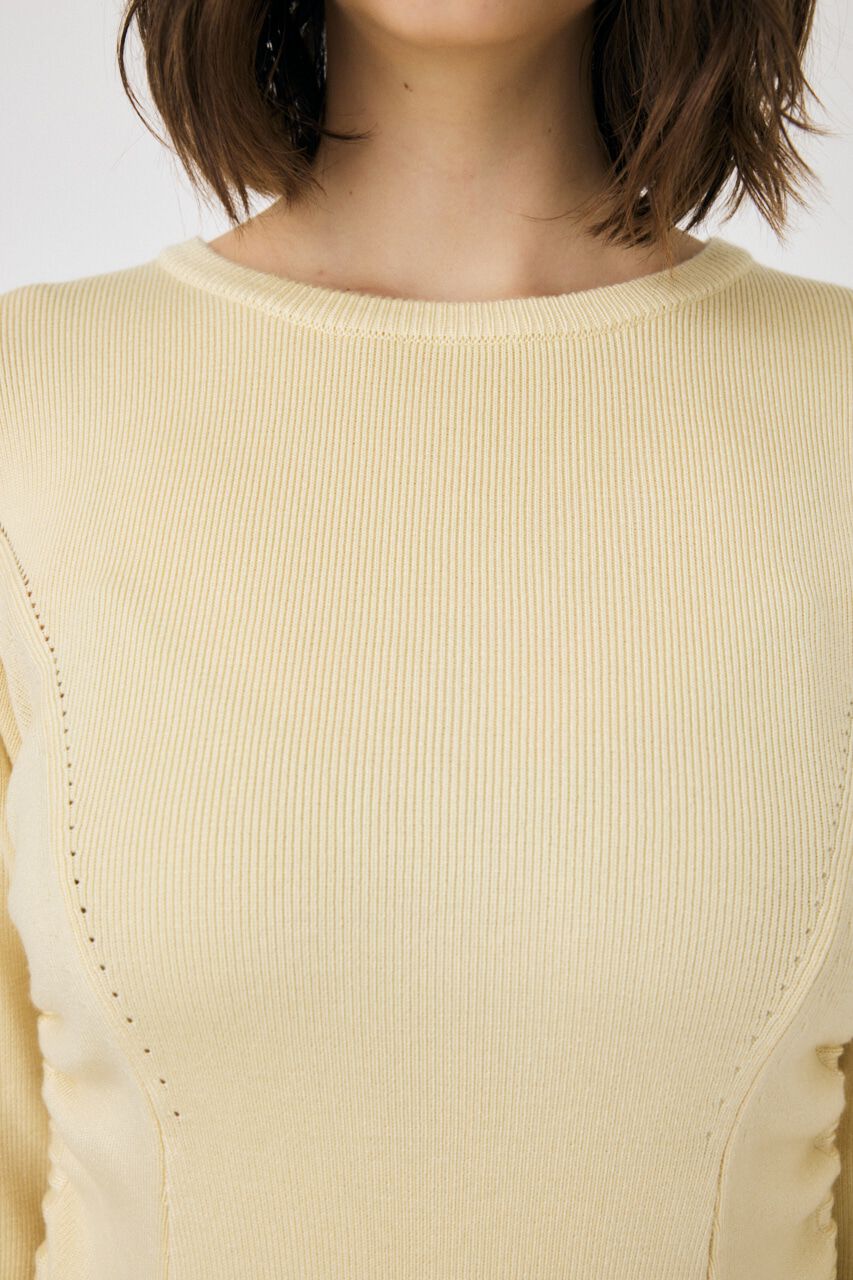 MOUSSY「WAIST RIBBON モックネックドレス」|ワンピース|