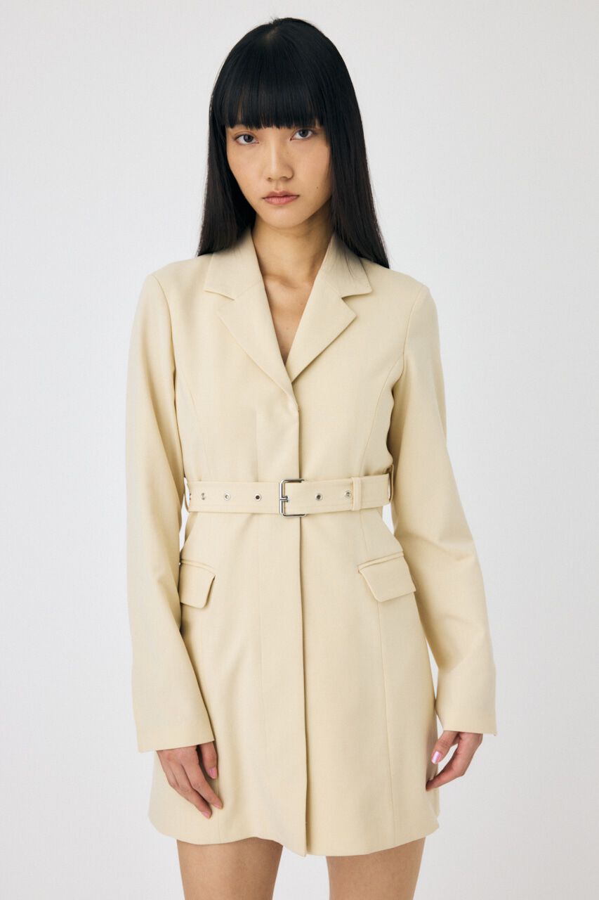 MOUSSY「LONG SLEEVE BLAZER ミニドレス」|ワンピース|