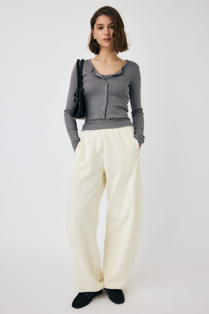 MOUSSY「EYELET U-NECK カーデ & キャミ」|Tシャツ・カットソー|