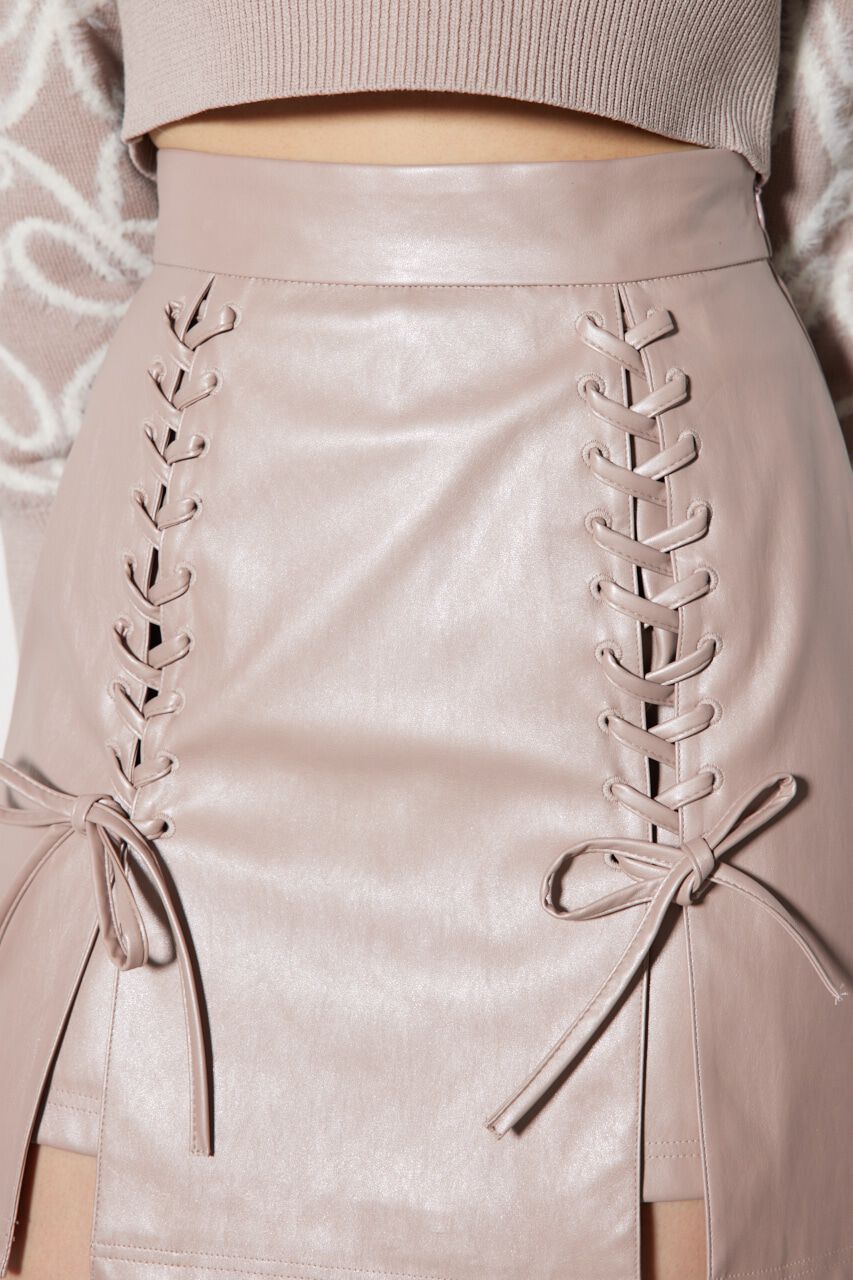 rienda「ダブルレースアップジャストウエストミニスコショートパンツ」|その他|