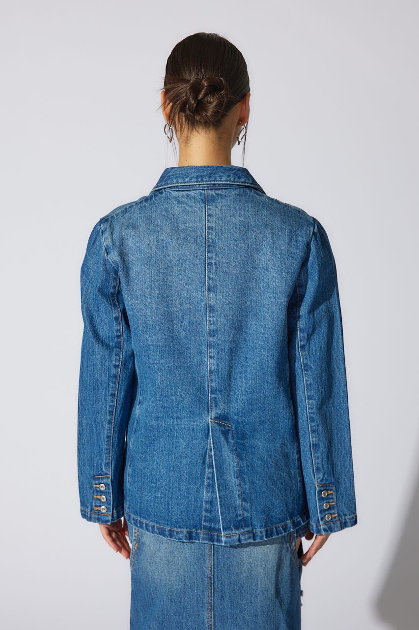 rienda「テーラーカラーデニムジャケット」|デニムジャケット|