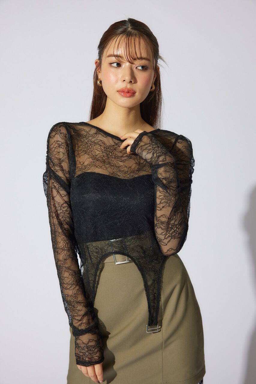 rienda「シアーレーストップス」|Tシャツ・カットソー|