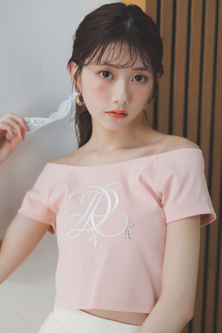 rienda「2WAYオフショルTシャツ」|Tシャツ・カットソー|L/PNK1