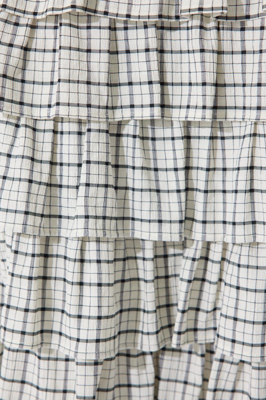 rienda「ジャストウエストティアードマキシスカート」|スカート|