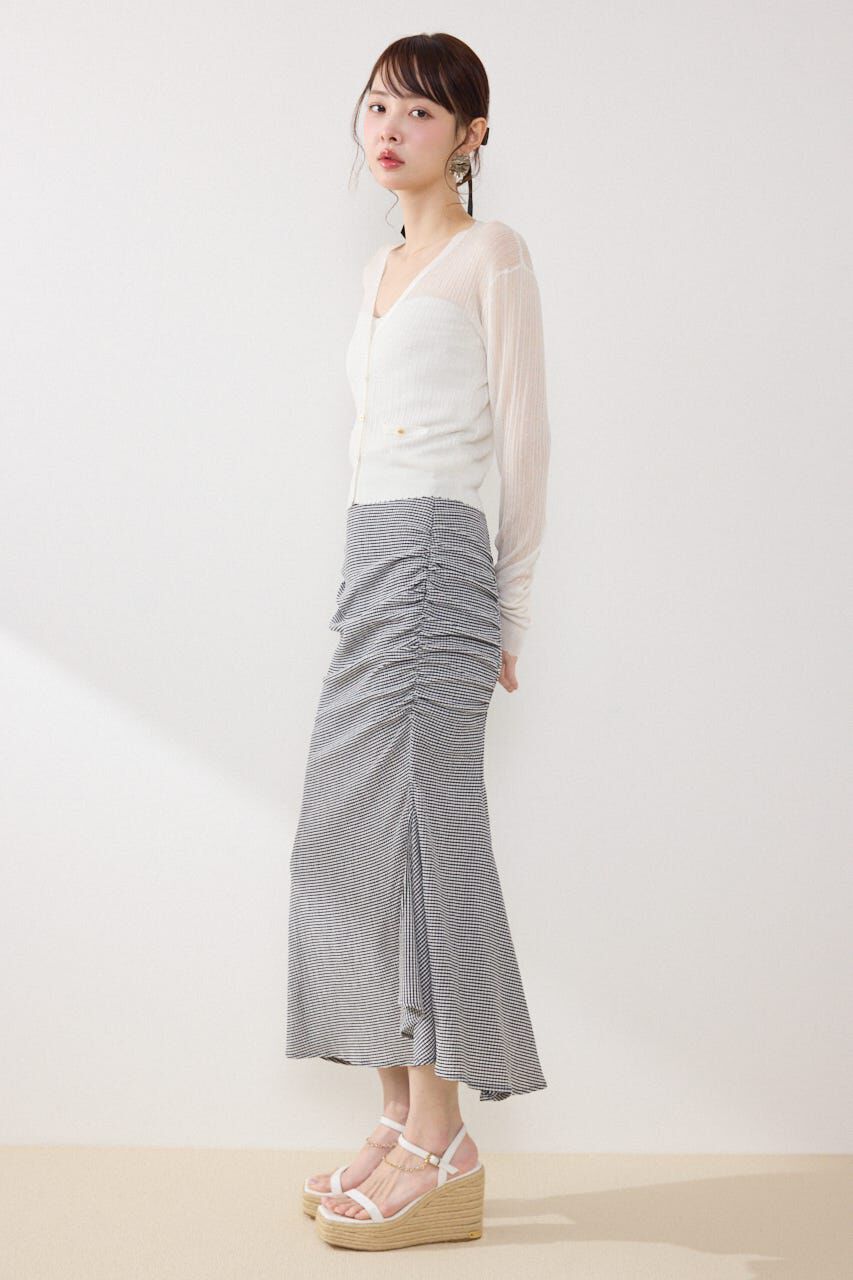 rienda「ギャザーマーメイドジャストウエストスカート」|スカート|